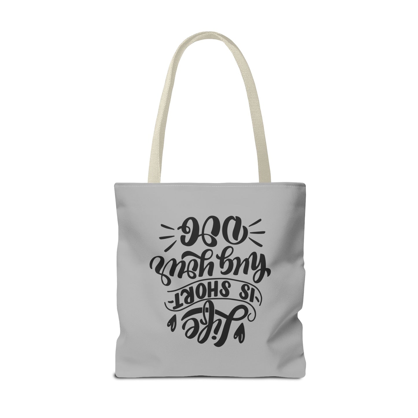 Cute Dog Lover Tote Bag - Life is Short, Hug Your Dog | Pet Owner Gift, Dog Mom Tote, Inspirational Eco-Friendly Bag