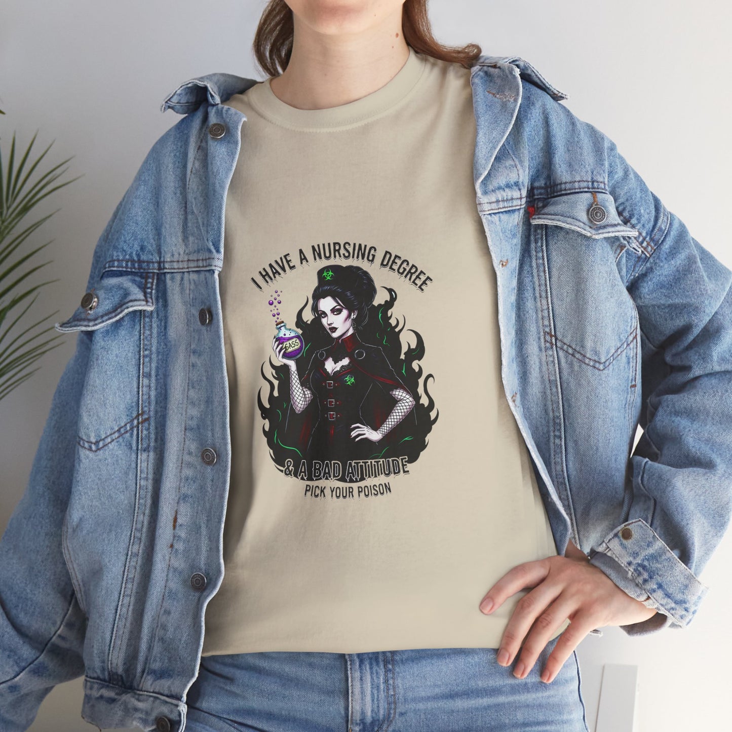 Nursing Humor Tee, Funny Nursing Shirt, Gift for Nurses, Healthcare Apparel, Unisex Cotton T-Shirt