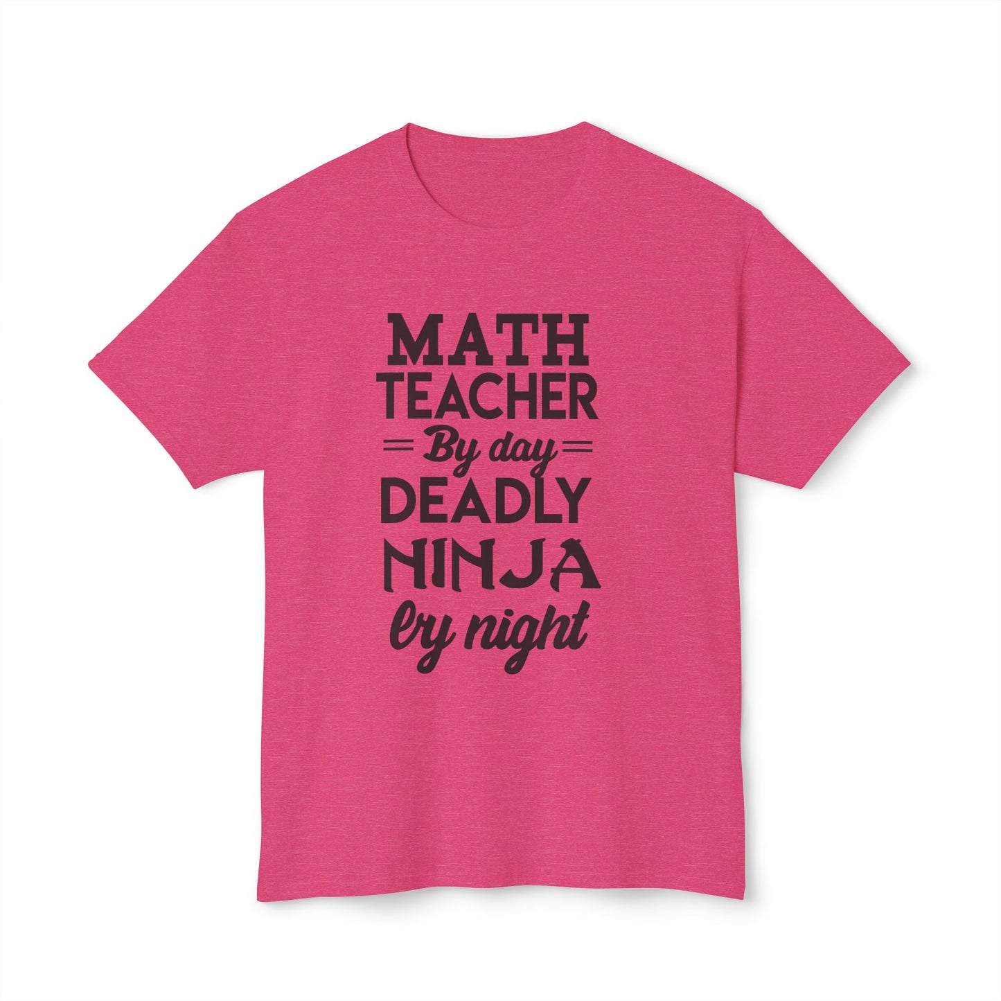 Math Teacher Ninja Unisex T-shirt - Fun Gift for Educators, Teacher Appreciation, Back to School, Funny Classroom Style
