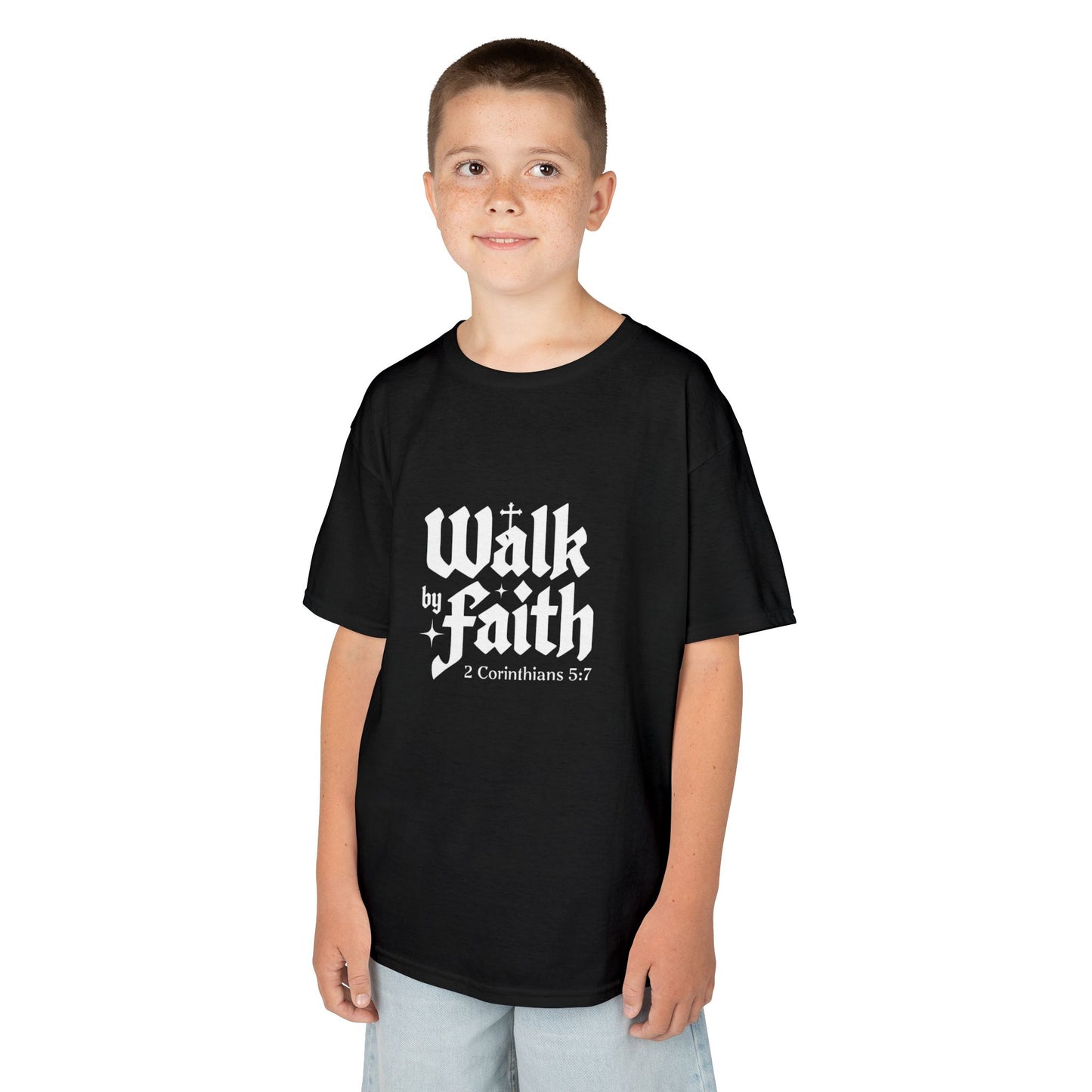 Kids Faith-Inspired Tee, Inspirational Kids Shirt, Religious T-Shirt for Kids, Christian Youth Apparel, Biblical Quote Tee
