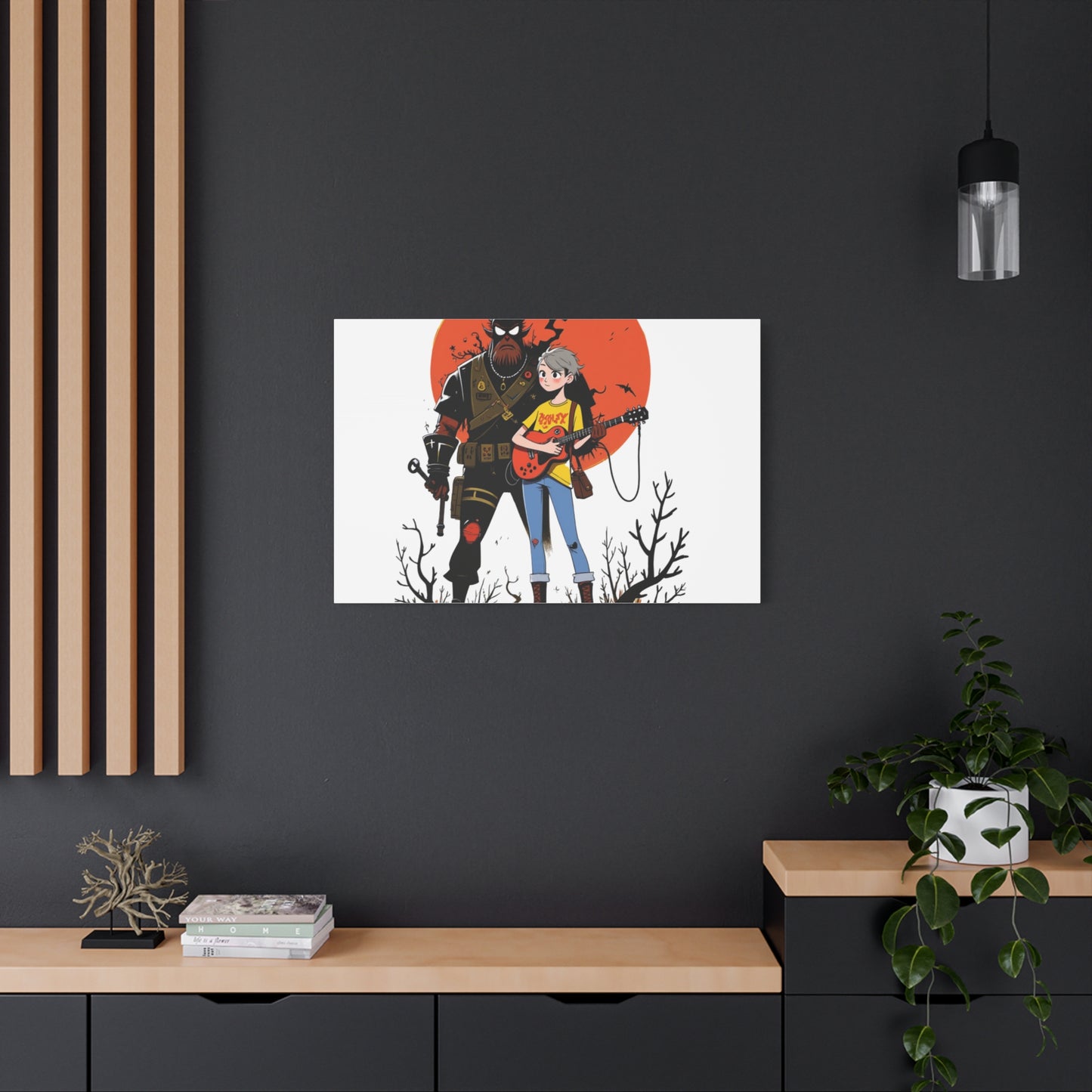 Canvas Art Print, Retro Cool Character Art, Gift for Gamers, Wall Decor for Kids Rooms, Perfect for Birthdays and Holidays