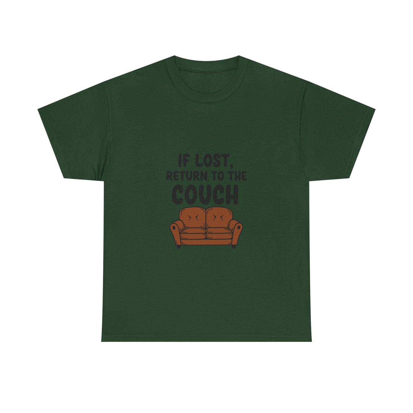 Funny Couch Tee, Unisex Heavy Cotton Tee, Comfort Shirt for Homebodies, Perfect Gift for Couch Lovers, Casual Wear, Quirky Shirt