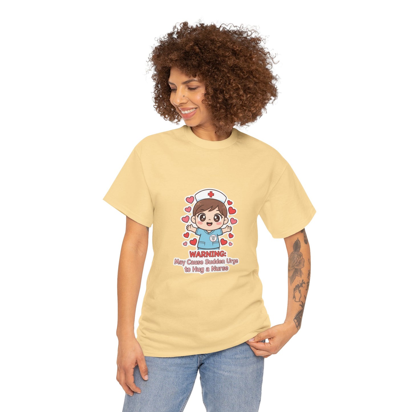 Nurse Humor Tee, Unisex Heavy Cotton Tee for Healthcare Workers, Cute Nurse Shirt, Gift for Nurses, Funny Medical Apparel, Casual T-Shirt