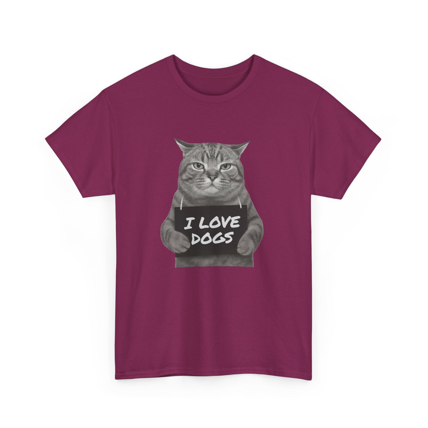 Cute Pet Lover Tee, I Love Dogs Cat Shirt, Animal Lovers Gift, Funny Graphic Tee, Unisex Cotton T-Shirt