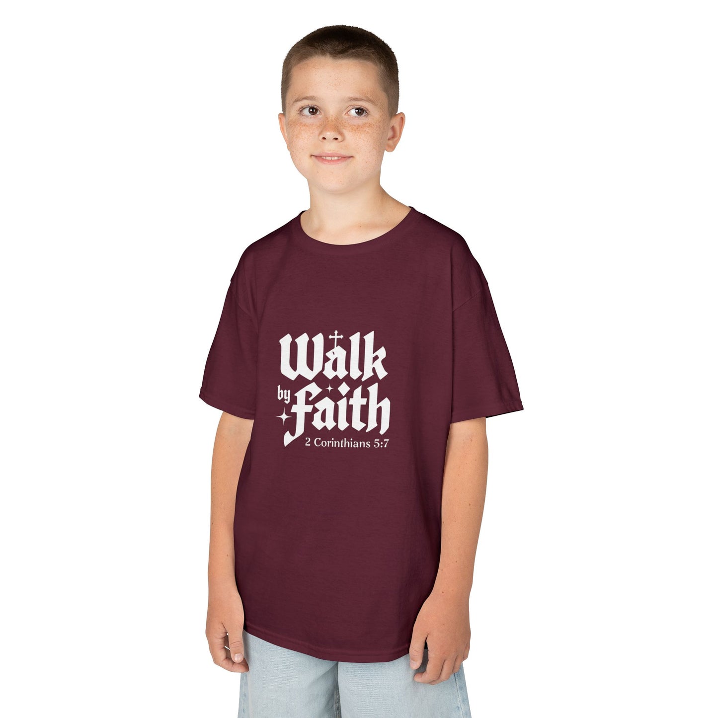 Kids Faith-Inspired Tee, Inspirational Kids Shirt, Religious T-Shirt for Kids, Christian Youth Apparel, Biblical Quote Tee
