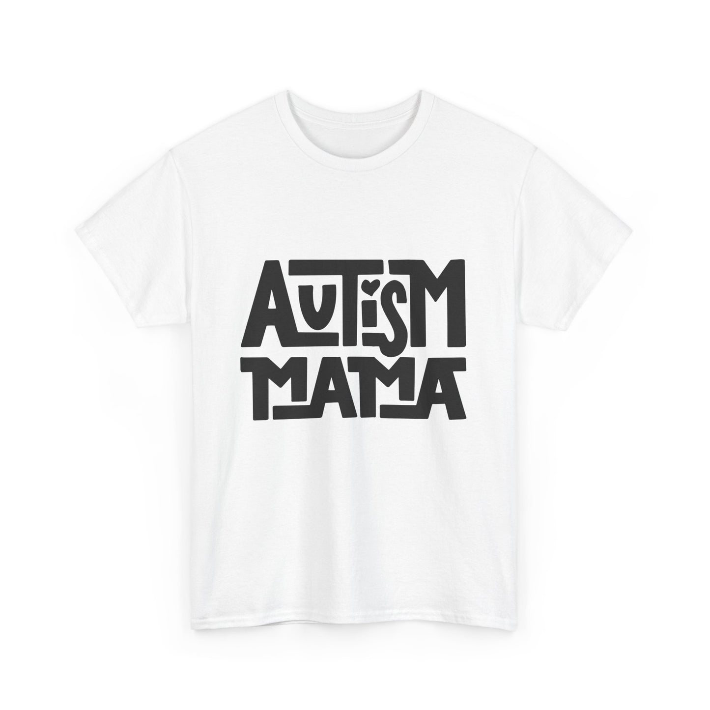 Autism Mama Heavy Cotton Tee | Supportive Unisex Shirt, Meaningful Gift for Autism Awareness, Casual Wear, Everyday Comfort, Gift for Moms