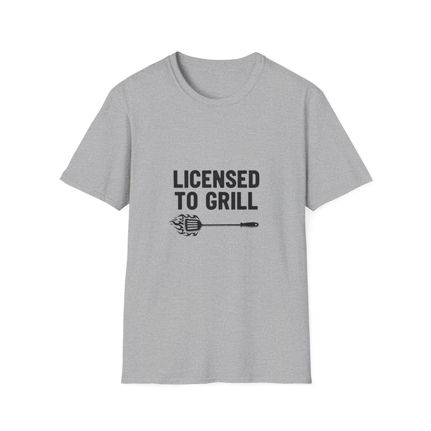 Licensed to Grill Unisex T-Shirt | Funny BBQ Apparel, Grilling Gift, Summer Cookout Top, Foodie Shirt, Outdoor Party Wear