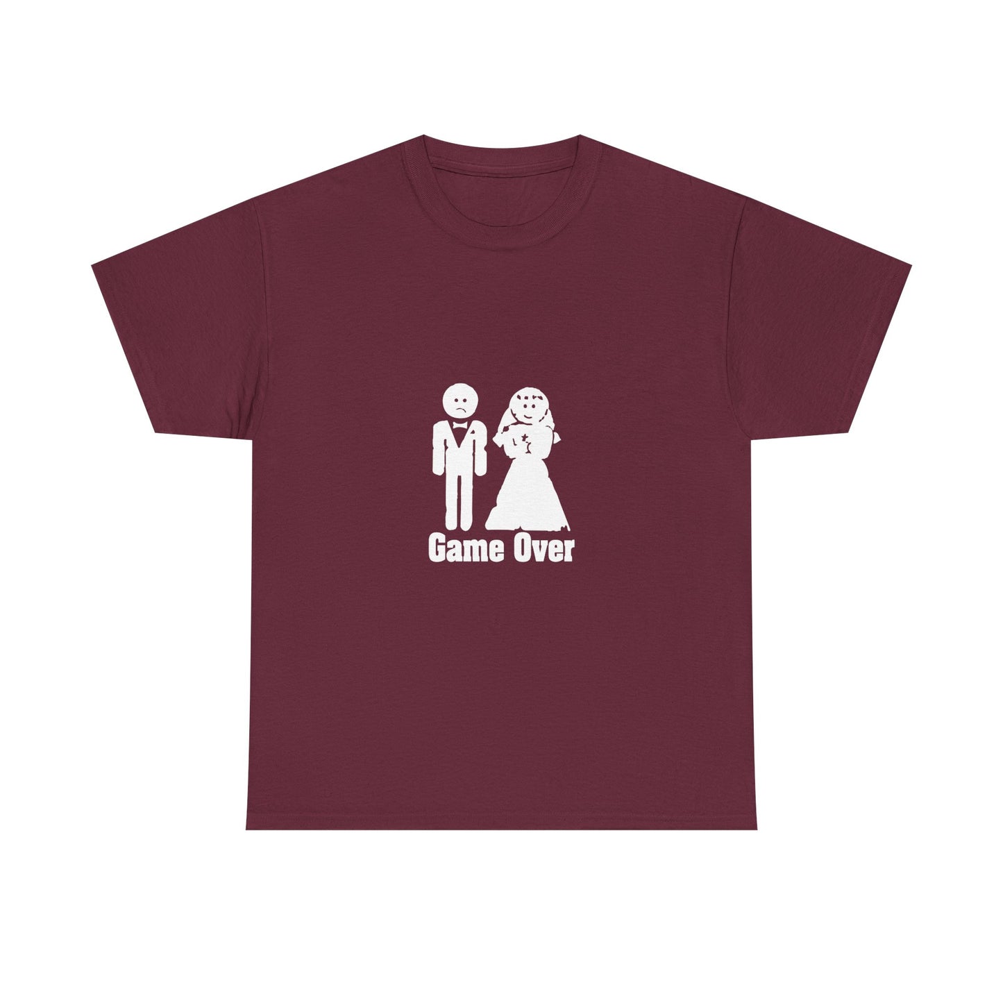 Game Over Wedding T-Shirt | Funny Bride & Groom Tee | Perfect for Couples, Engagement Party, Wedding Gifts, Anniversary