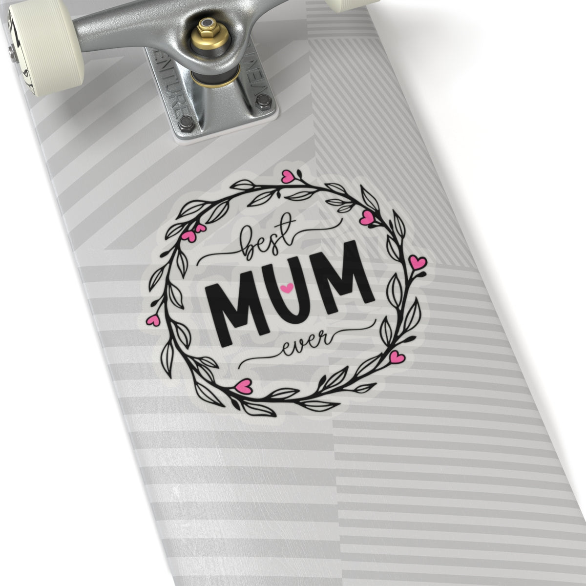 Best Mum Ever Kiss-Cut Stickers for Gifts, Mother’s Day Decor, Laptop Stickers, Floral Art, Mom Appreciation