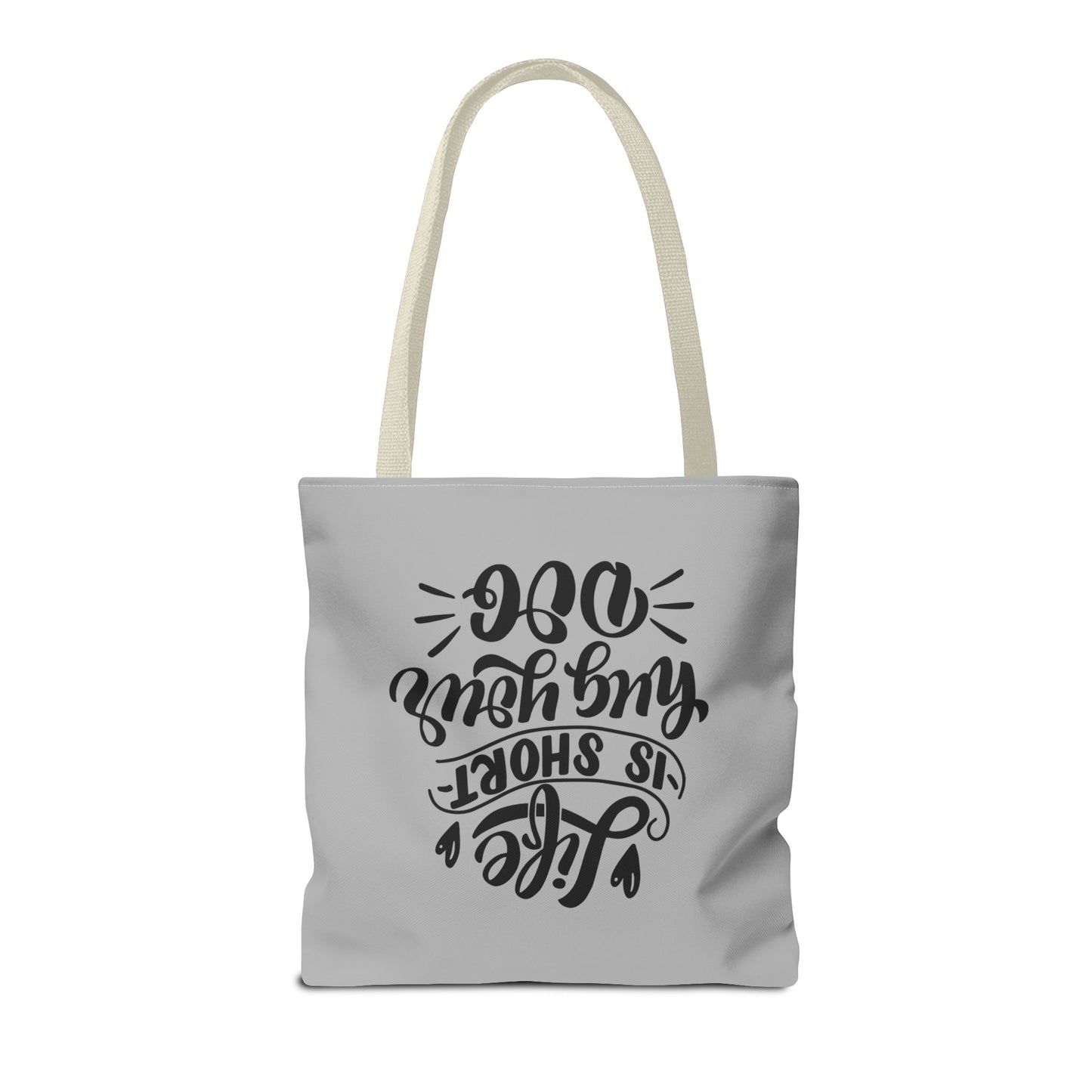 Cute Dog Lover Tote Bag - Life is Short, Hug Your Dog | Pet Owner Gift, Dog Mom Tote, Inspirational Eco-Friendly Bag