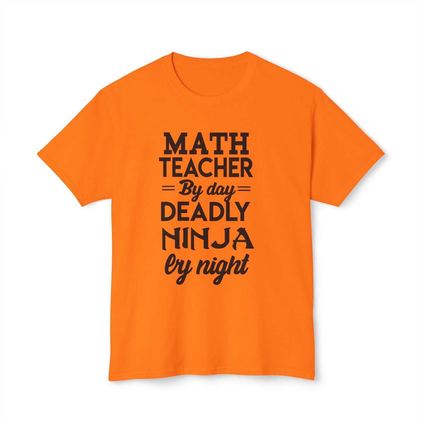 Math Teacher Ninja Unisex T-shirt - Fun Gift for Educators, Teacher Appreciation, Back to School, Funny Classroom Style