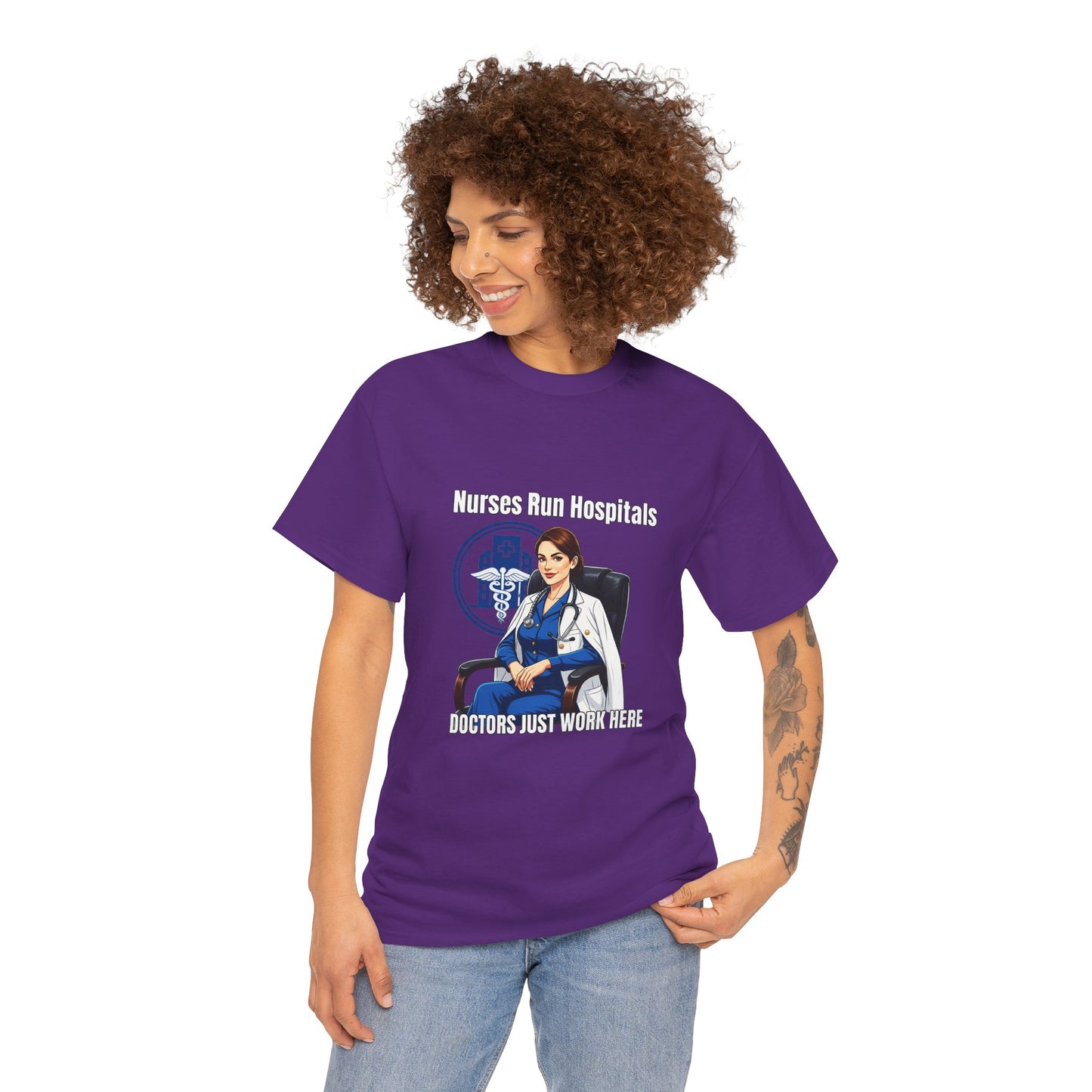 Nurse Appreciation Tee, Unisex Heavy Cotton Tee, Gifts for Nurses, Hospital Staff Shirt, Nurse's Day Celebration Tee, Medical Humor Apparel