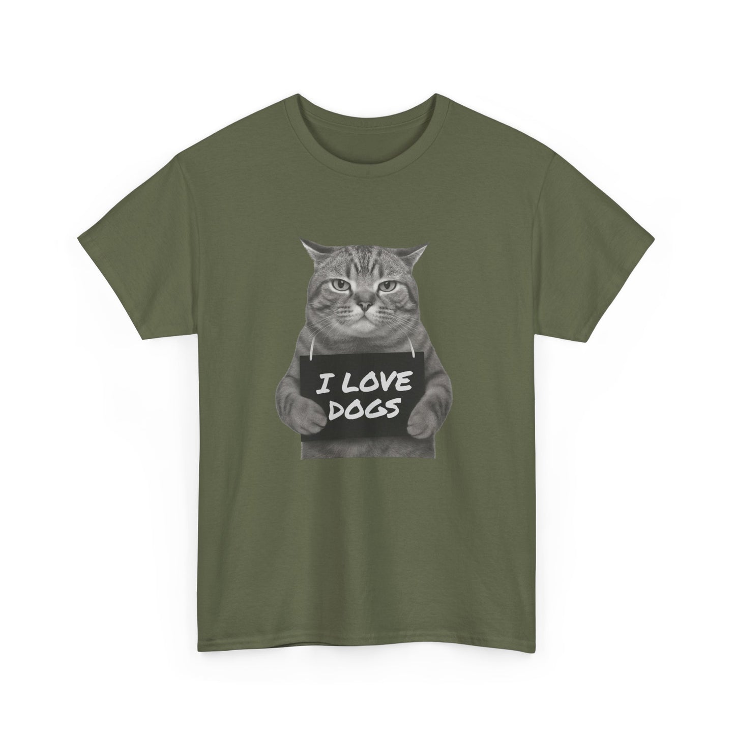 Cute Pet Lover Tee, I Love Dogs Cat Shirt, Animal Lovers Gift, Funny Graphic Tee, Unisex Cotton T-Shirt