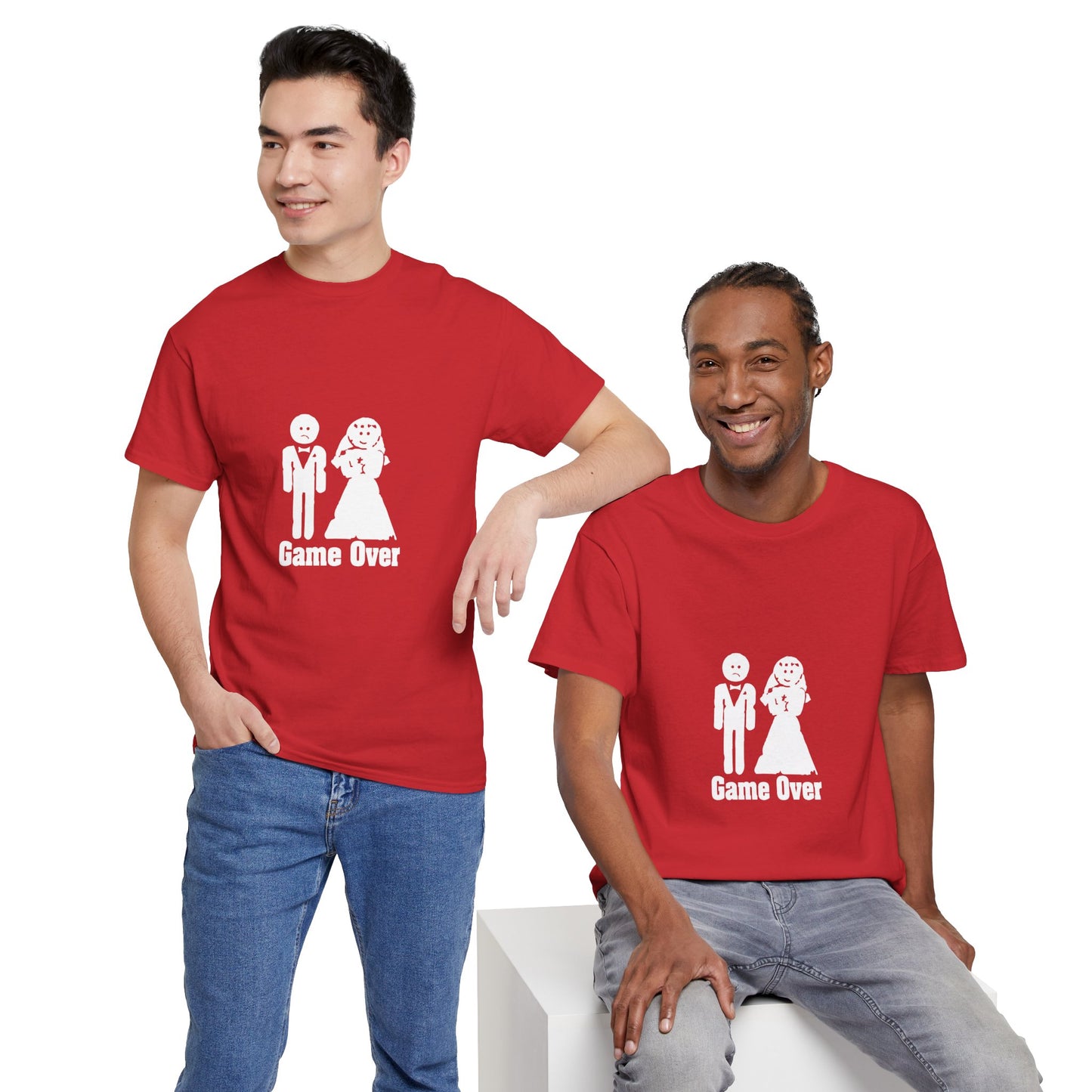 Game Over Wedding T-Shirt | Funny Bride & Groom Tee | Perfect for Couples, Engagement Party, Wedding Gifts, Anniversary