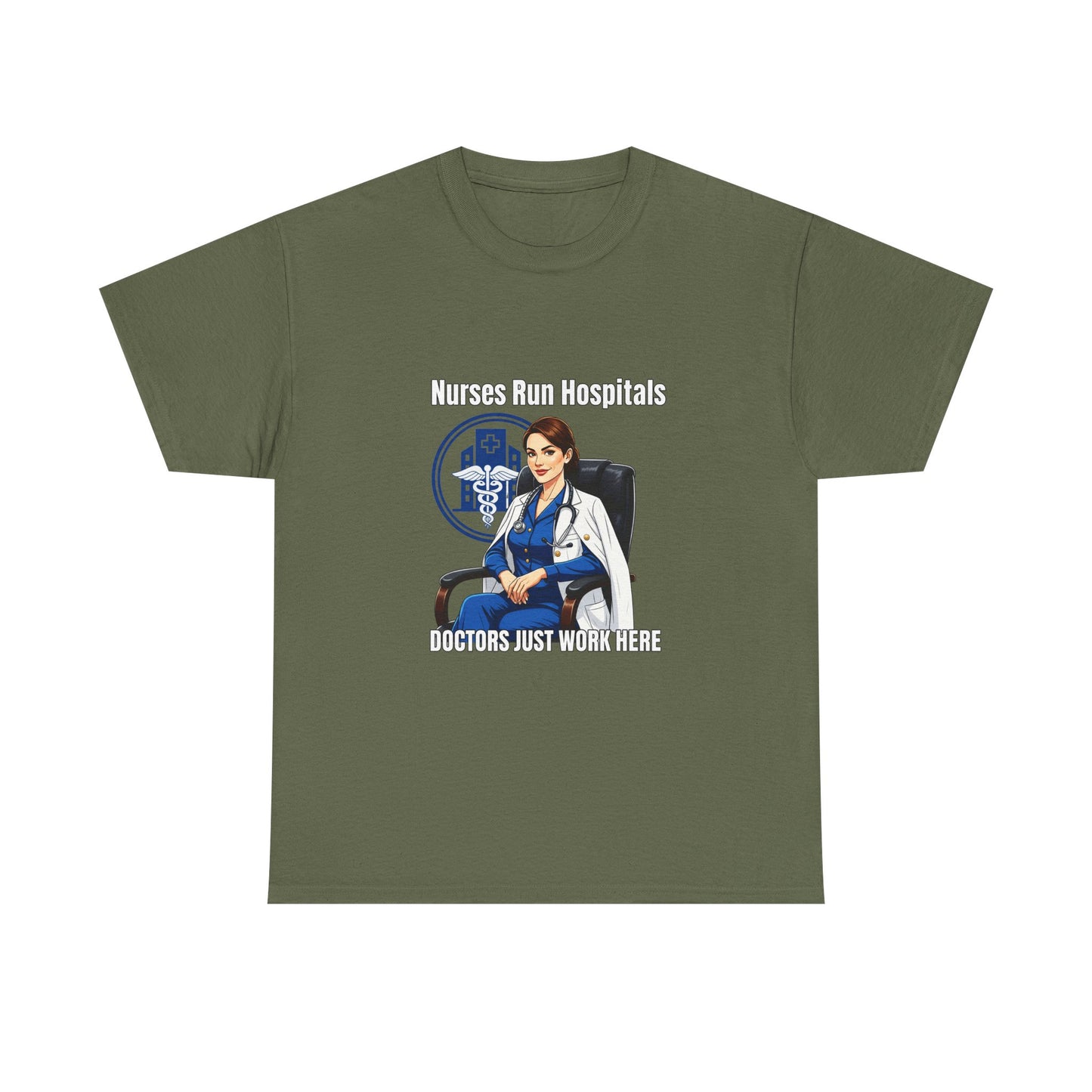 Nurse Appreciation Tee, Unisex Heavy Cotton Tee, Gifts for Nurses, Hospital Staff Shirt, Nurse's Day Celebration Tee, Medical Humor Apparel
