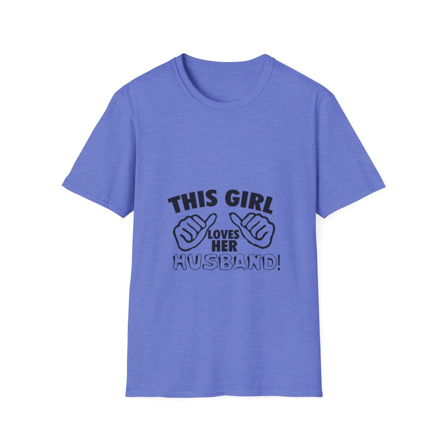 This Girl Loves Her Husbands Unisex T-Shirt - Funny Gift for Wives, Casual Wear, Family Reunion, Humorous Tee, Unique Summer Outfit