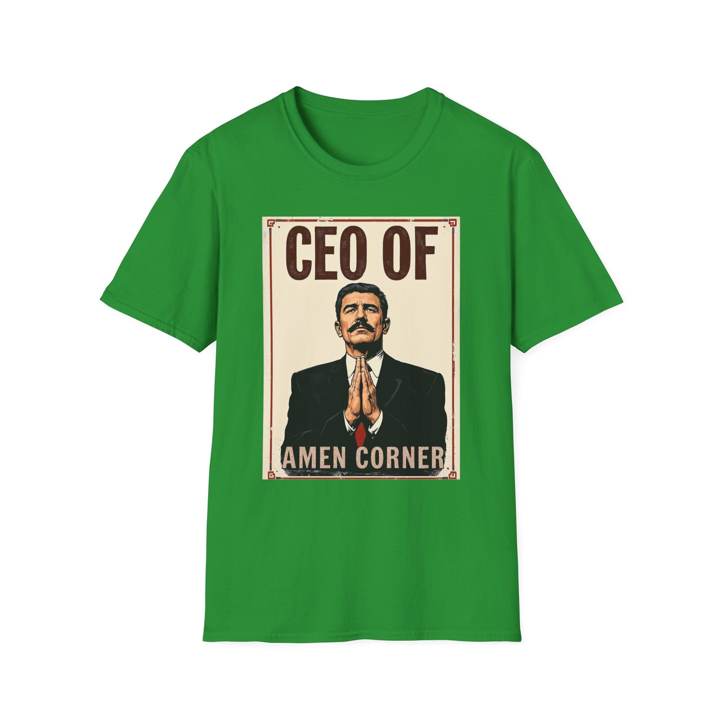 CEO of Amen Corner Unisex T-Shirt, Funny Gift for Men, Graphic Tee, Casual Wear, Unique Humor Shirt