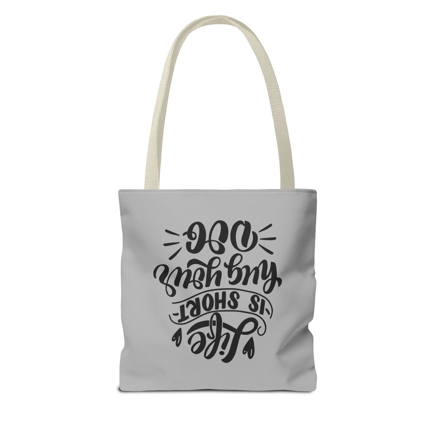Cute Dog Lover Tote Bag - Life is Short, Hug Your Dog | Pet Owner Gift, Dog Mom Tote, Inspirational Eco-Friendly Bag