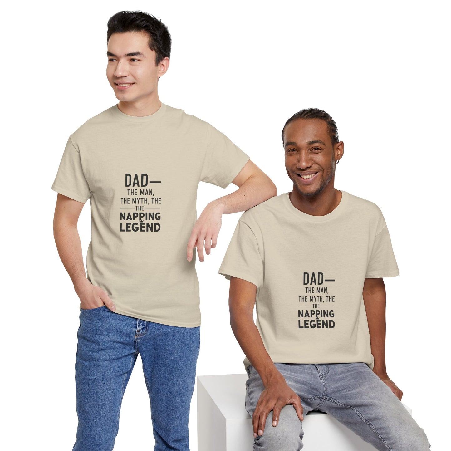 Dad Napping Legend Tee, Father's Day Gift, Funny T-Shirt, Unisex Cotton Tee, Gift for Dad, Cool Dad Shirt, Personalized Father's Day Apparel