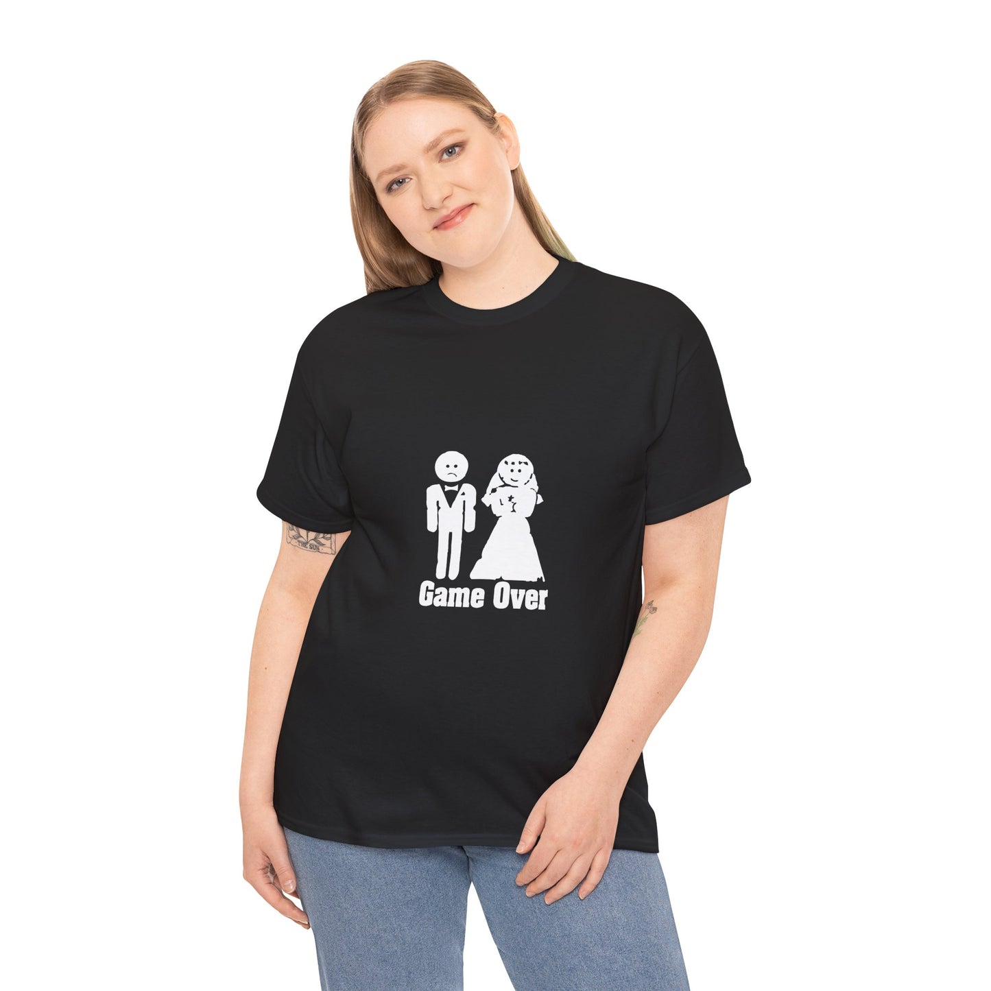 Game Over Wedding T-Shirt | Funny Bride & Groom Tee | Perfect for Couples, Engagement Party, Wedding Gifts, Anniversary