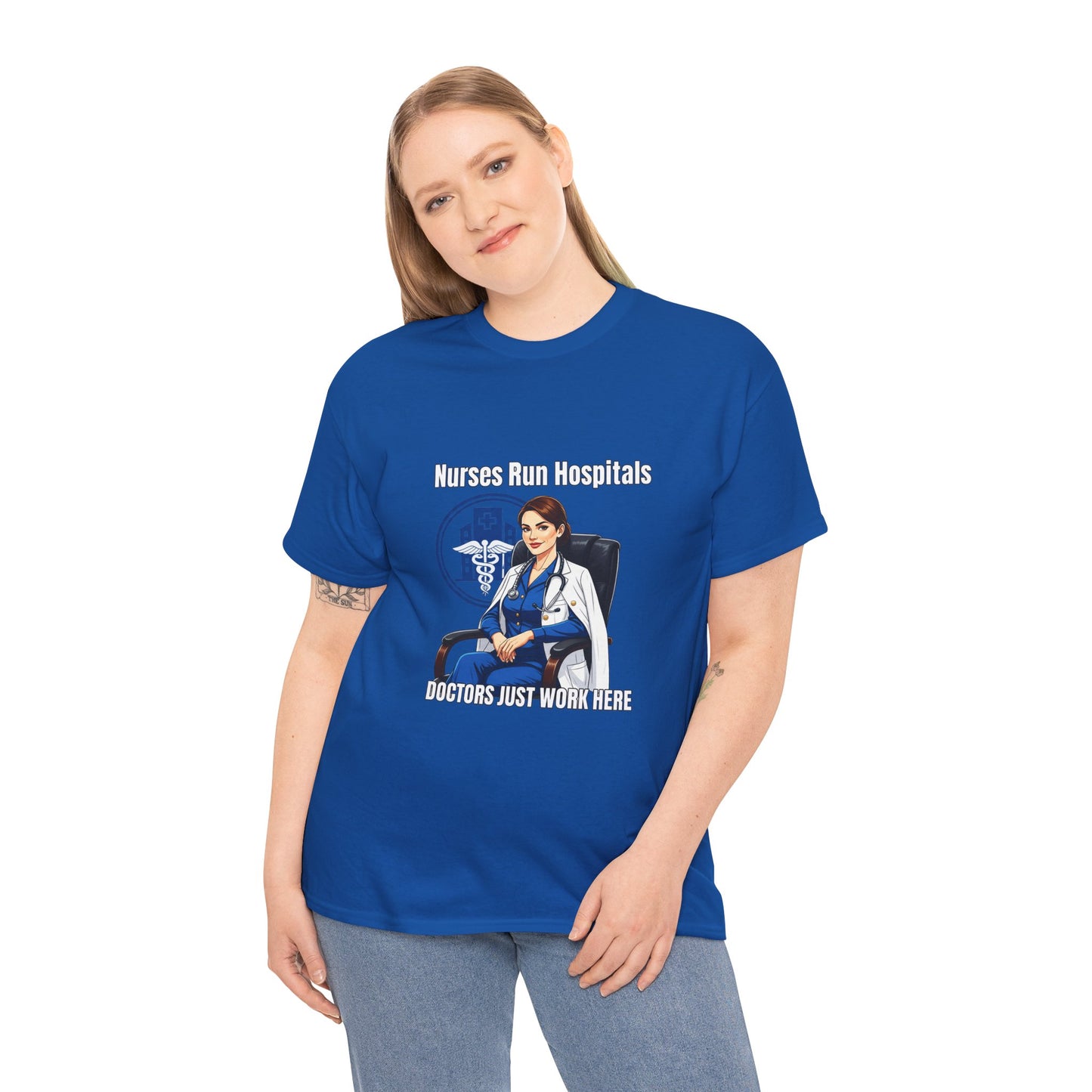 Nurse Appreciation Tee, Unisex Heavy Cotton Tee, Gifts for Nurses, Hospital Staff Shirt, Nurse's Day Celebration Tee, Medical Humor Apparel