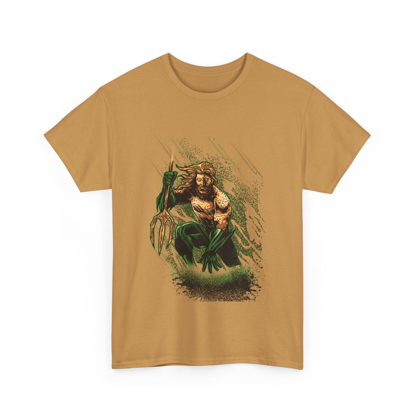 Aquatic Hero Unisex Heavy Cotton Tee, Graphic Shirt, Ocean Lover Gift, Casual Wear, Gift for Him, Comic Fan Apparel
