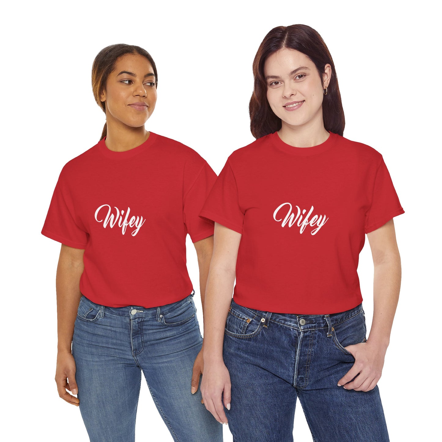 Wifey Unisex Cotton Tee - Cute Girlfriend Gift, Casual Fashion, Valentine's Day, Engagement, Wedding Party Tee