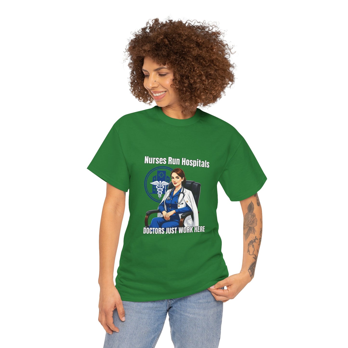 Nurse Appreciation Tee, Unisex Heavy Cotton Tee, Gifts for Nurses, Hospital Staff Shirt, Nurse's Day Celebration Tee, Medical Humor Apparel