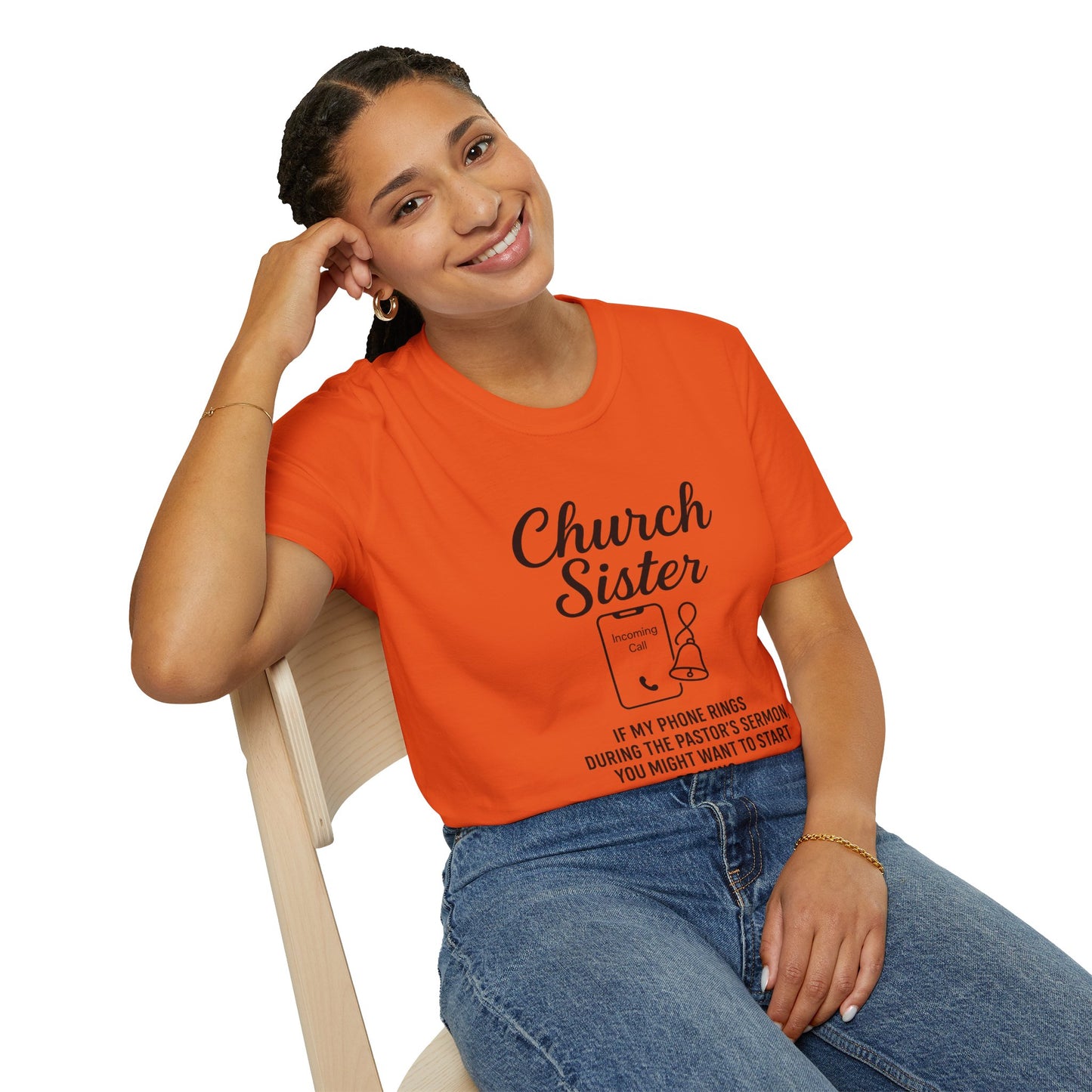 Church Sister T-Shirt | Funny Christian Tee, Church Apparel, Gifts for Churchgoers, Unisex T-Shirt, Religious Humor Shirt