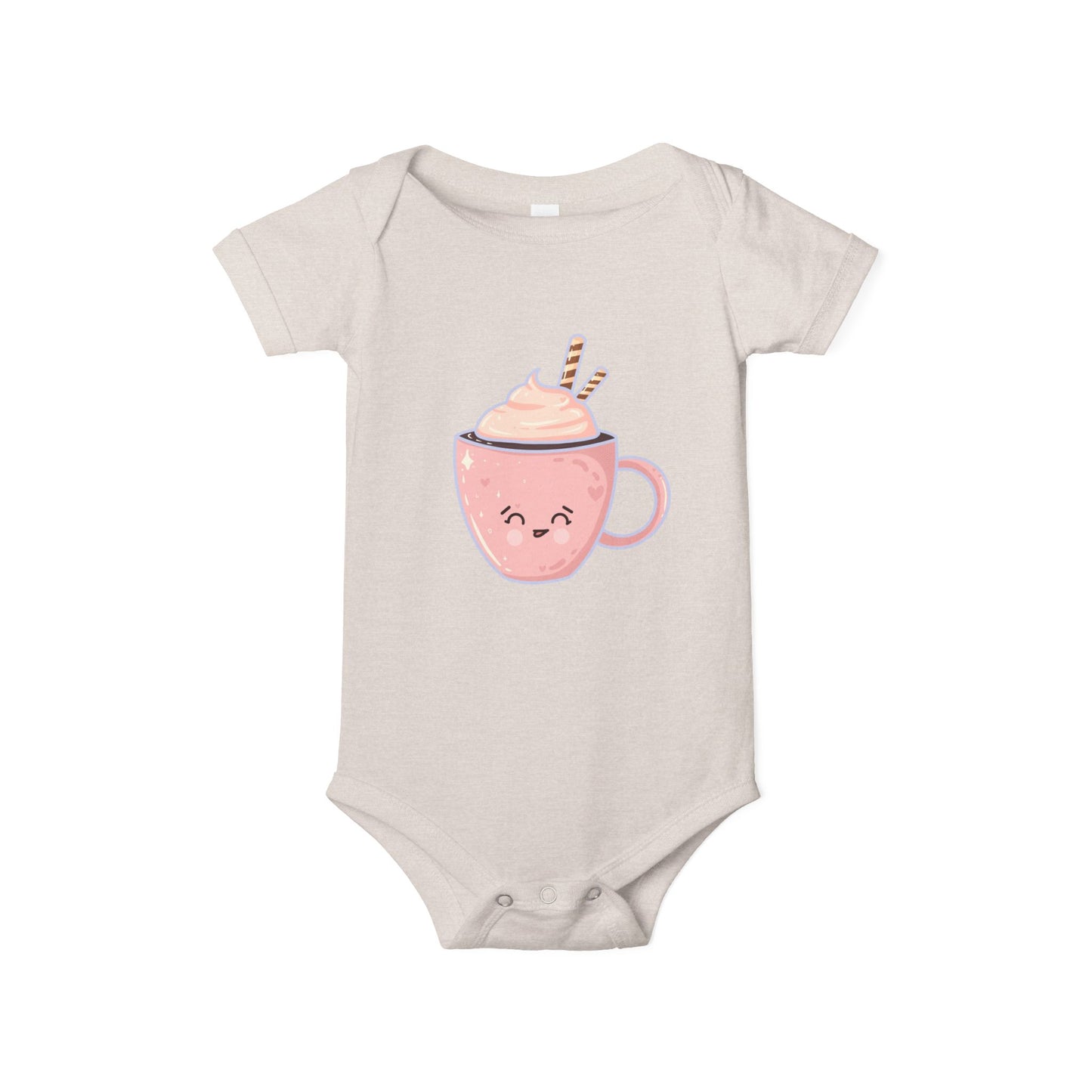 Cute Hot Chocolate Infant Onesie, Baby Shower Gift, Holiday Outfit, Newborn Clothing, Festive Baby Wear, Winter Celebration Attire