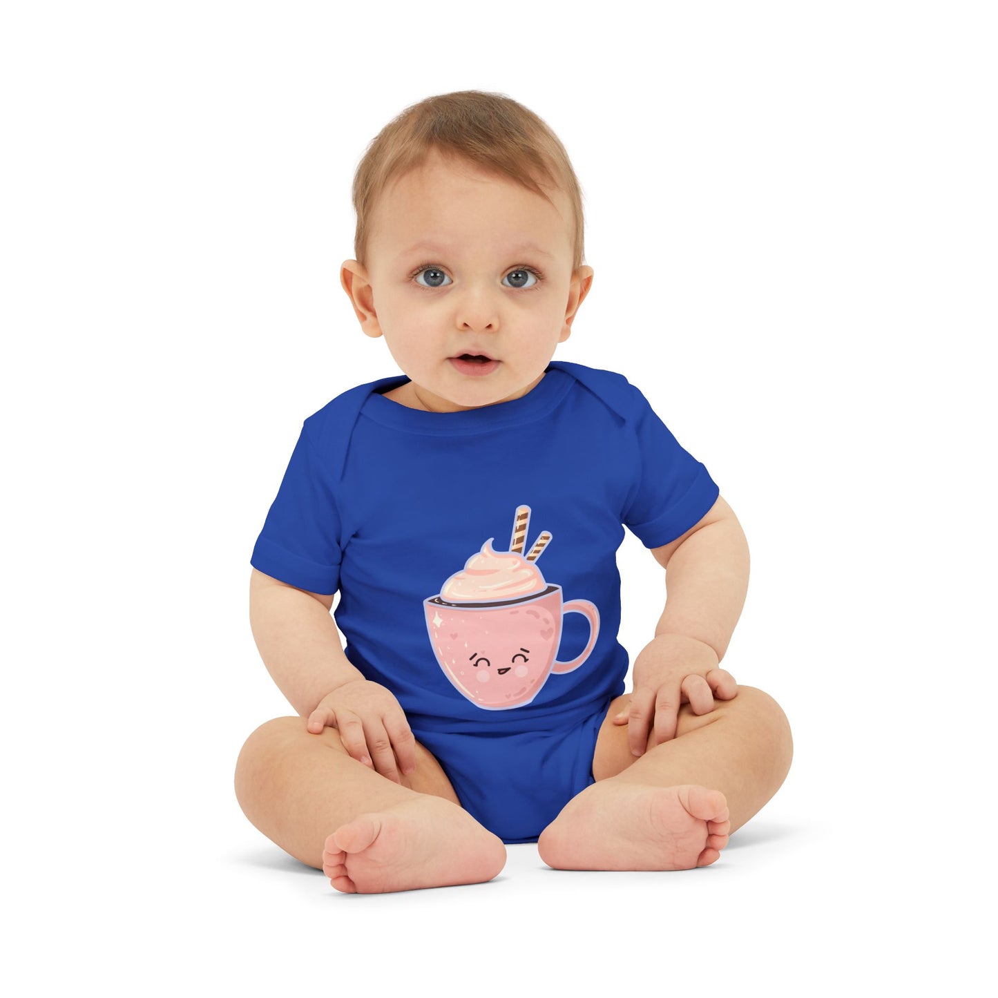 Cute Hot Chocolate Infant Onesie, Baby Shower Gift, Holiday Outfit, Newborn Clothing, Festive Baby Wear, Winter Celebration Attire