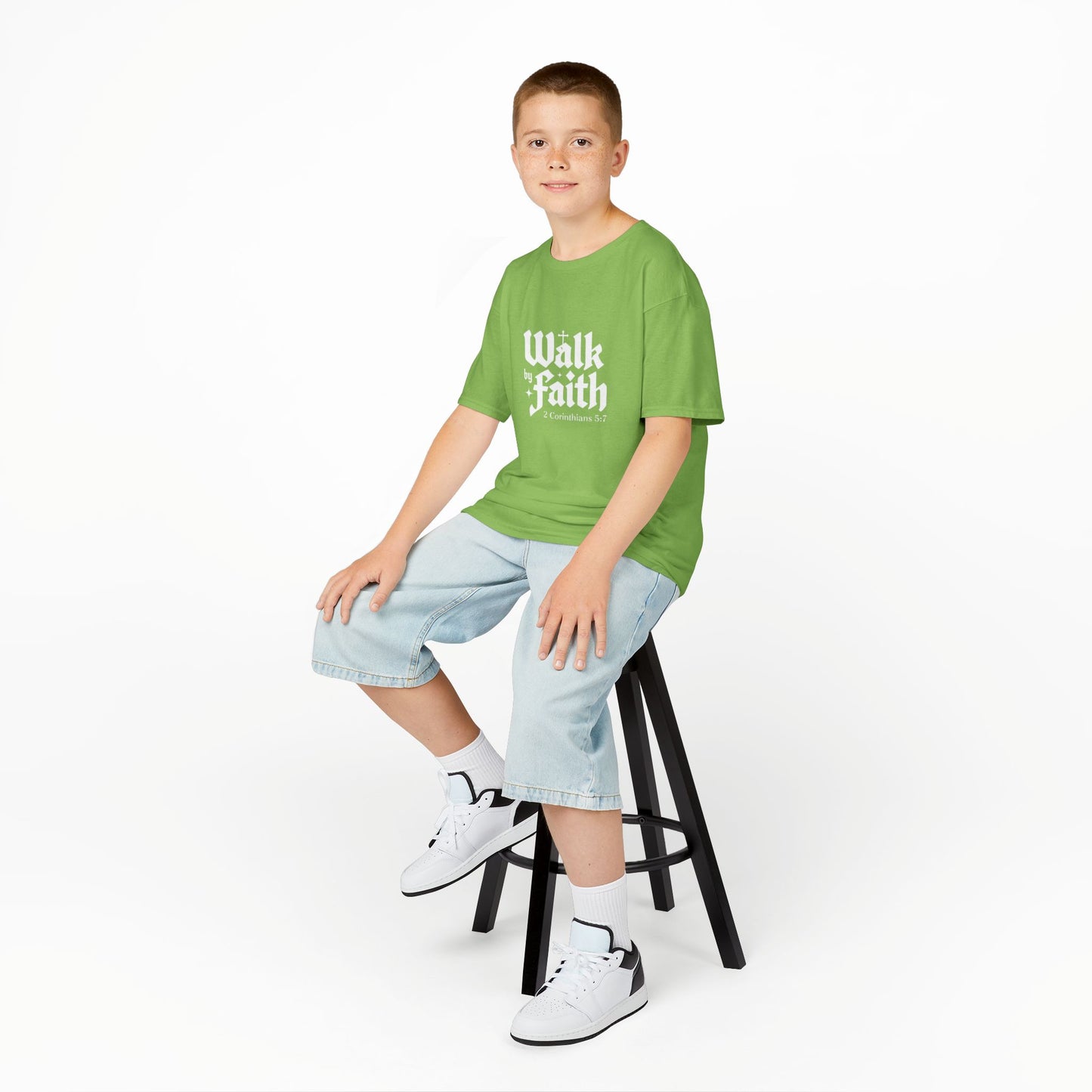 Kids Faith-Inspired Tee, Inspirational Kids Shirt, Religious T-Shirt for Kids, Christian Youth Apparel, Biblical Quote Tee