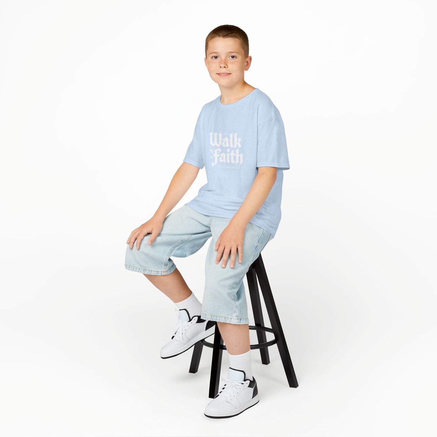 Kids Faith-Inspired Tee, Inspirational Kids Shirt, Religious T-Shirt for Kids, Christian Youth Apparel, Biblical Quote Tee