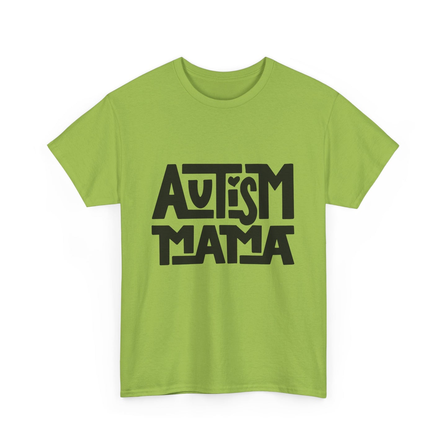 Autism Mama Heavy Cotton Tee | Supportive Unisex Shirt, Meaningful Gift for Autism Awareness, Casual Wear, Everyday Comfort, Gift for Moms