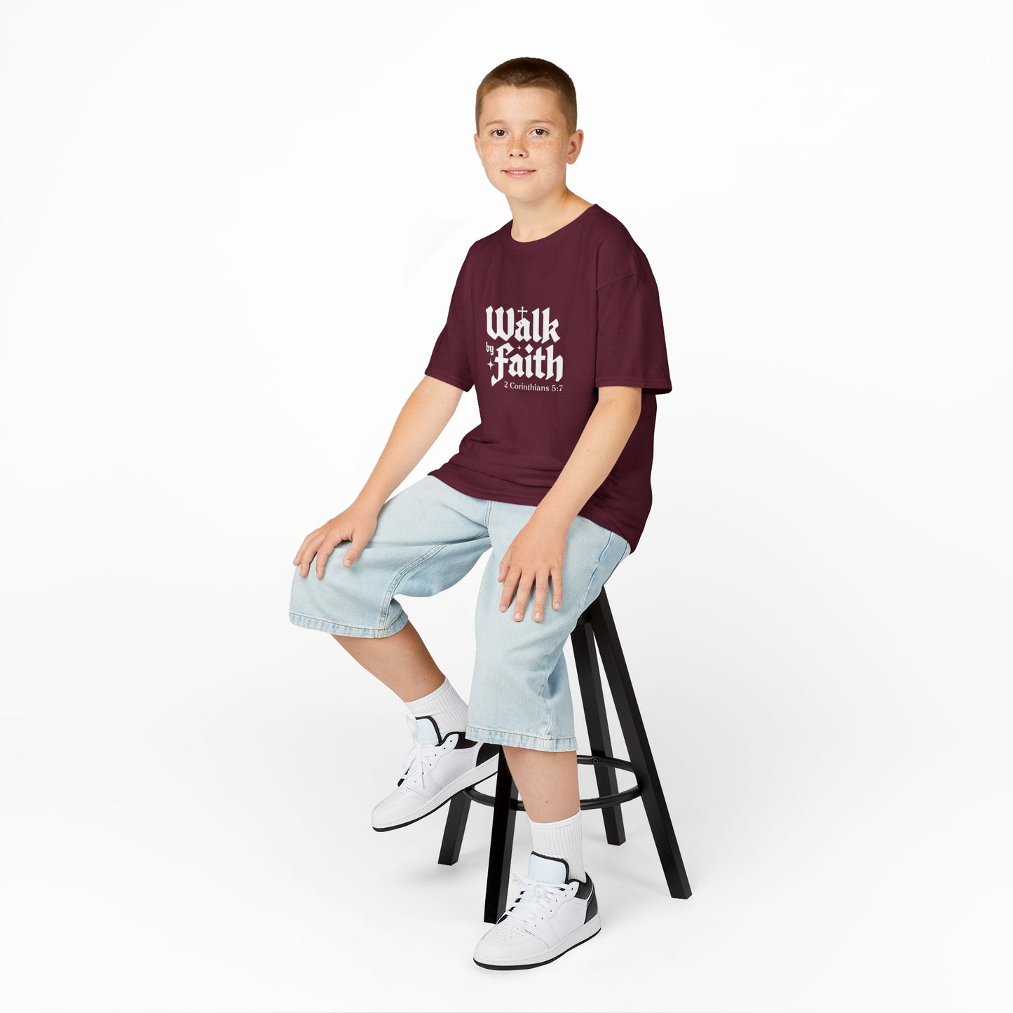 Kids Faith-Inspired Tee, Inspirational Kids Shirt, Religious T-Shirt for Kids, Christian Youth Apparel, Biblical Quote Tee