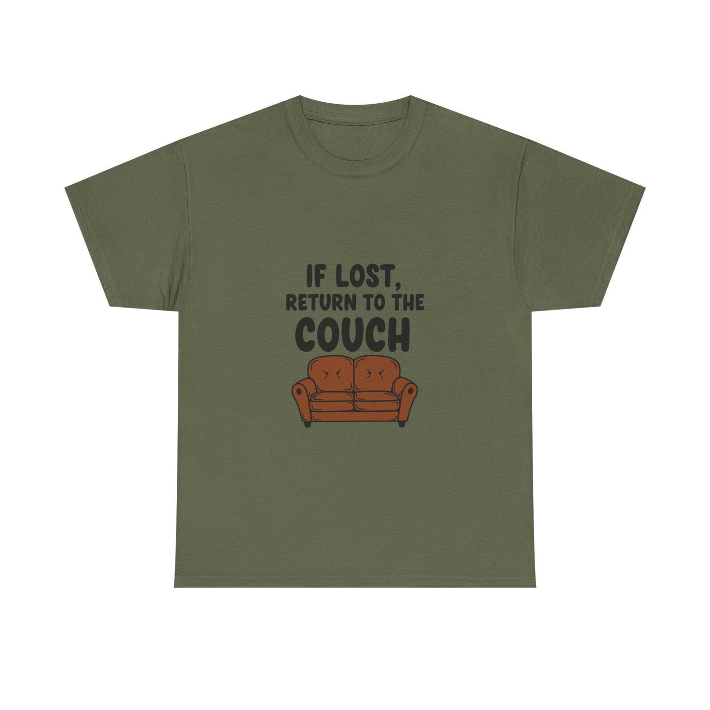 Funny Couch Tee, Unisex Heavy Cotton Tee, Comfort Shirt for Homebodies, Perfect Gift for Couch Lovers, Casual Wear, Quirky Shirt