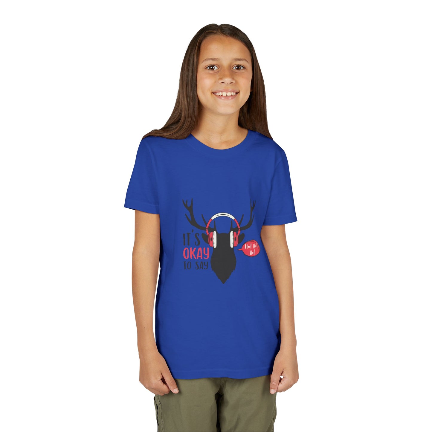 Youth Tee with Antlers Design - Fun and Trendy, Perfect for Outdoor Adventures, Birthdays, Nature Lovers, Gifts, Casual Wear