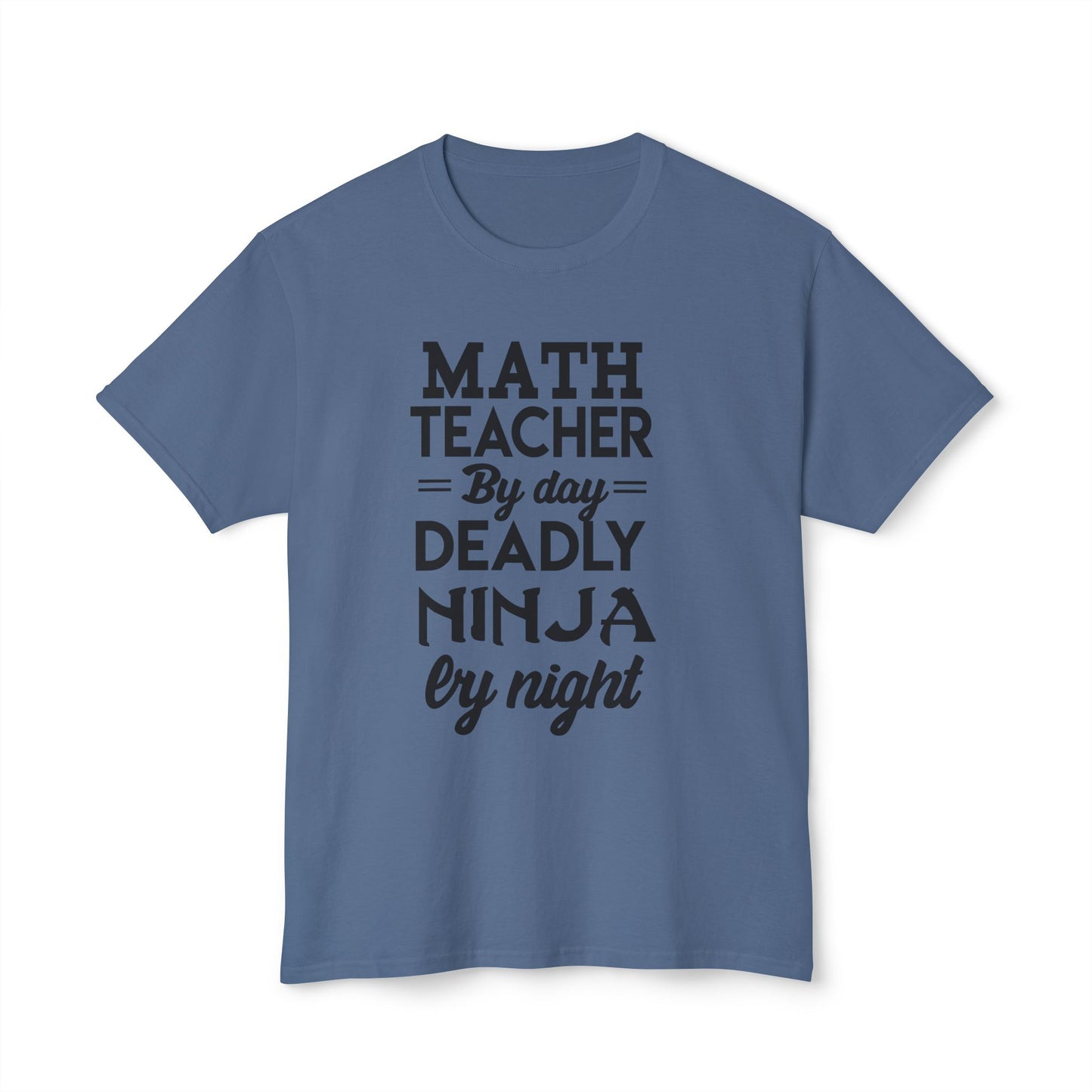 Math Teacher Ninja Unisex T-shirt - Fun Gift for Educators, Teacher Appreciation, Back to School, Funny Classroom Style