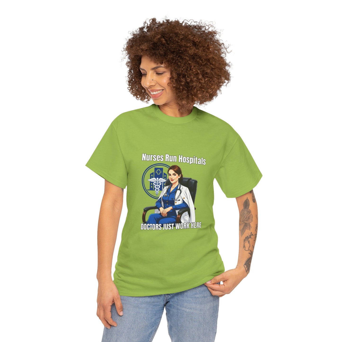 Nurse Appreciation Tee, Unisex Heavy Cotton Tee, Gifts for Nurses, Hospital Staff Shirt, Nurse's Day Celebration Tee, Medical Humor Apparel