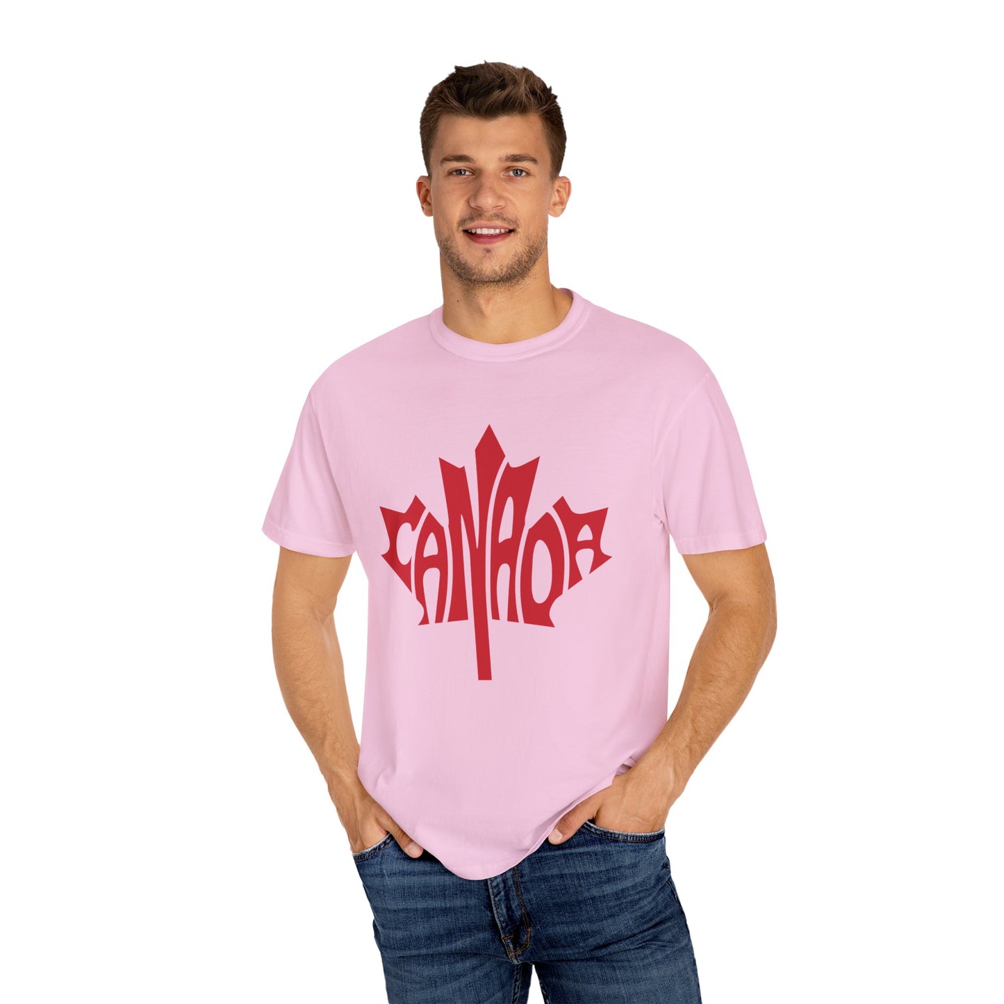 Canada Graphic T-Shirt, Unisex Tee, Garment-Dyed Style, Casual Wear, Summer Essentials, Canadian Pride, Unique Gift Idea