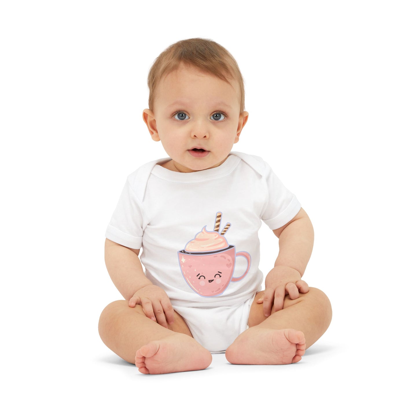 Cute Hot Chocolate Infant Onesie, Baby Shower Gift, Holiday Outfit, Newborn Clothing, Festive Baby Wear, Winter Celebration Attire