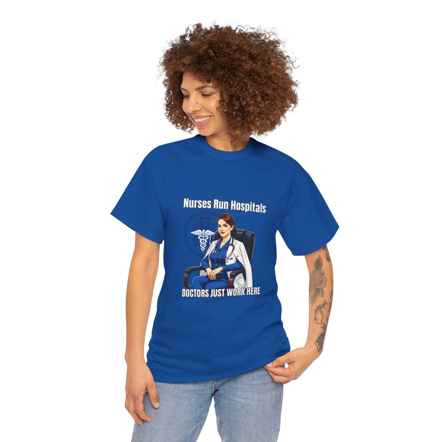 Nurse Appreciation Tee, Unisex Heavy Cotton Tee, Gifts for Nurses, Hospital Staff Shirt, Nurse's Day Celebration Tee, Medical Humor Apparel