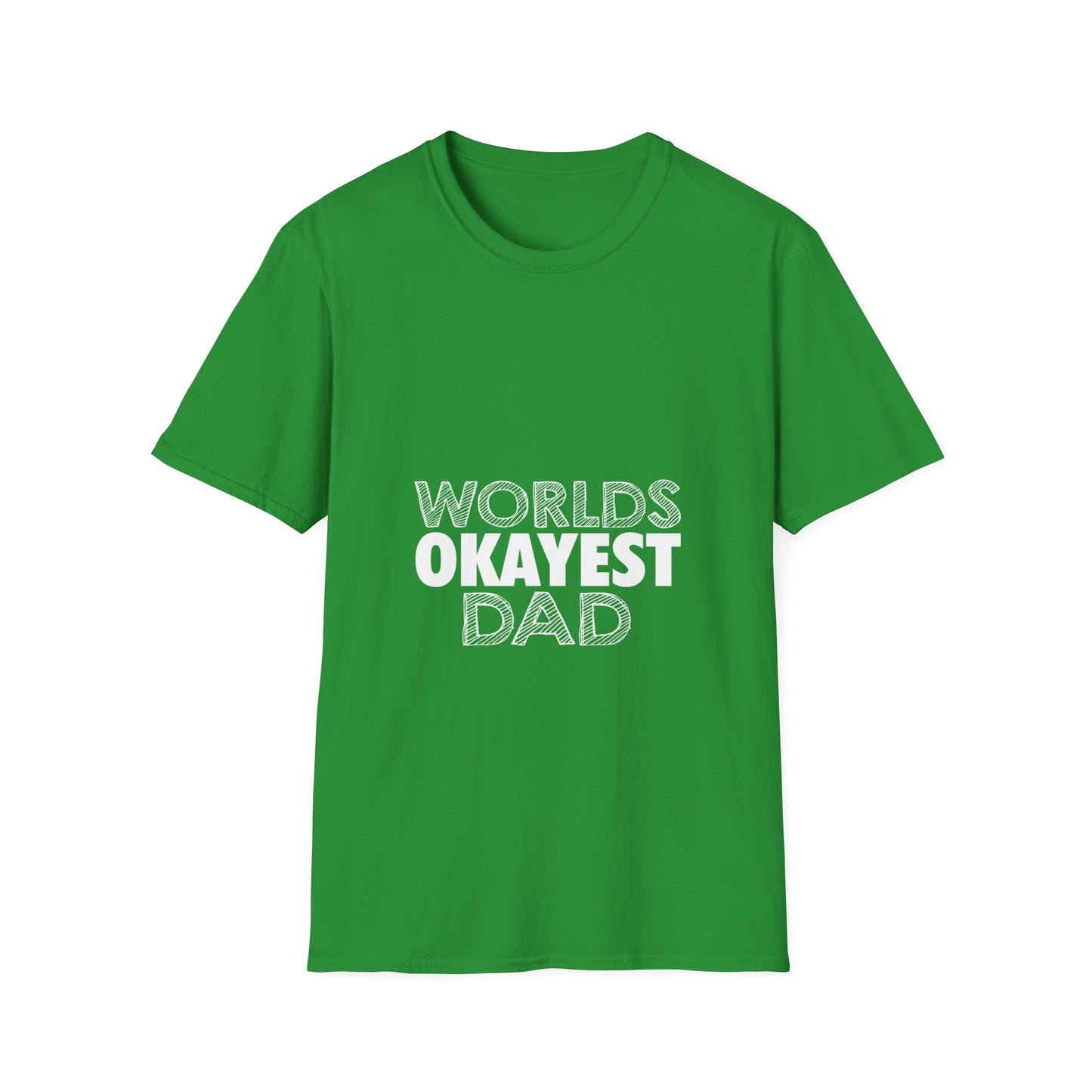 World's Okayest Dad Unisex T-Shirt, Funny Gift for Dads, Father's Day Tee, Casual Wear, Dad Jokes Apparel, Gift for Him