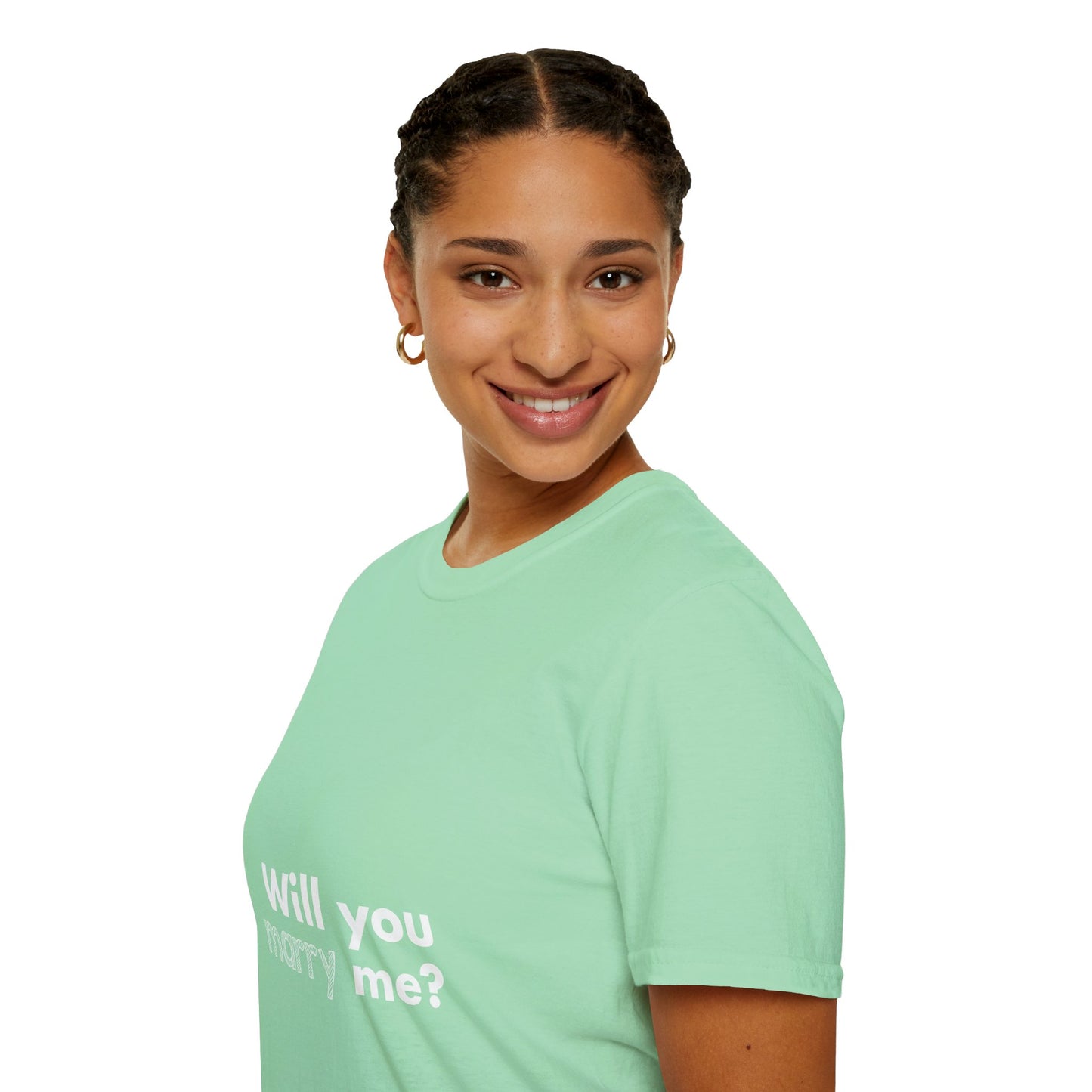 Will you marry me? Unisex Softstyle T-Shirt - Cozy Everyday Tee for Men and Women, Great for Casual Outings, Gifts, Birthdays, and Relaxed Events