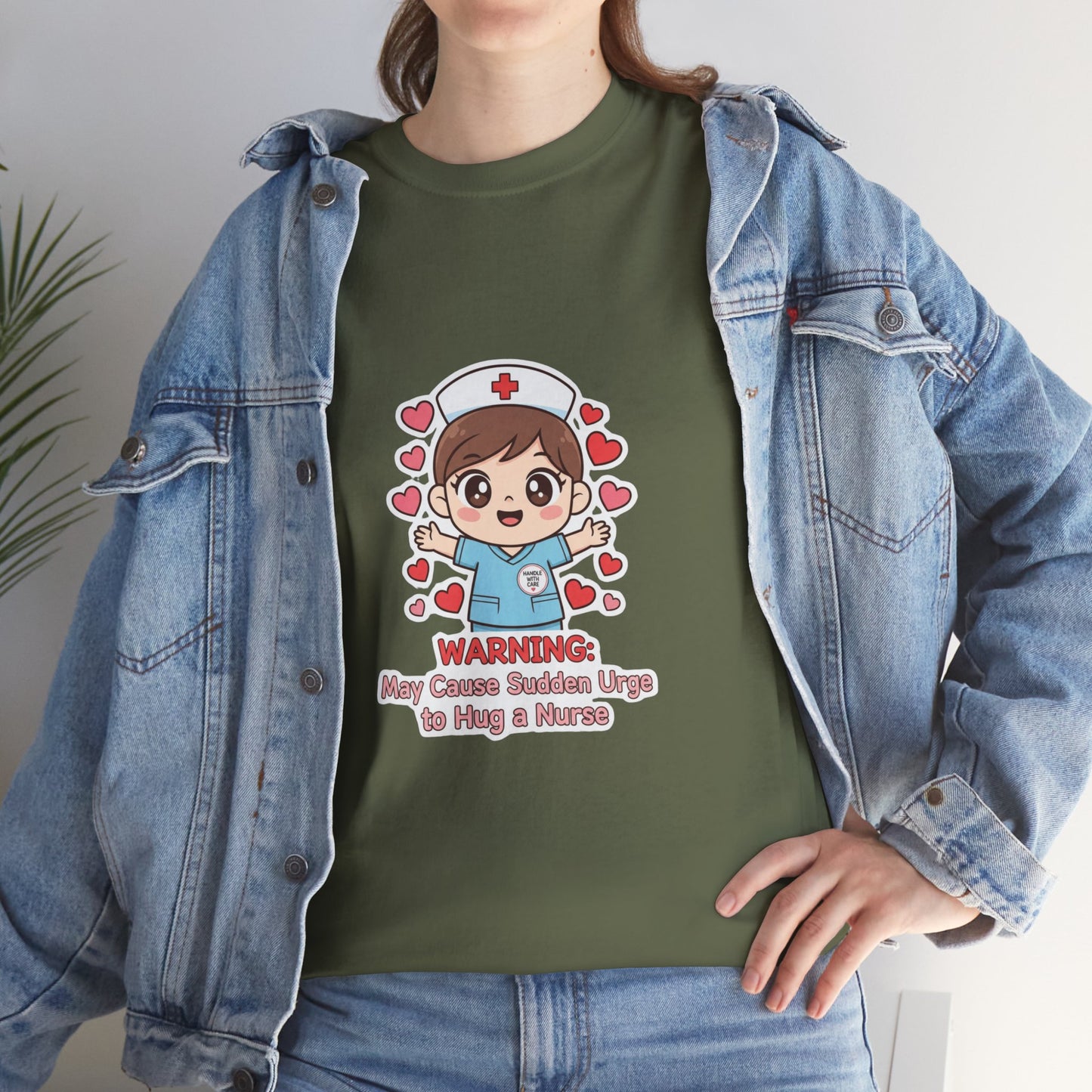 Nurse Humor Tee, Unisex Heavy Cotton Tee for Healthcare Workers, Cute Nurse Shirt, Gift for Nurses, Funny Medical Apparel, Casual T-Shirt