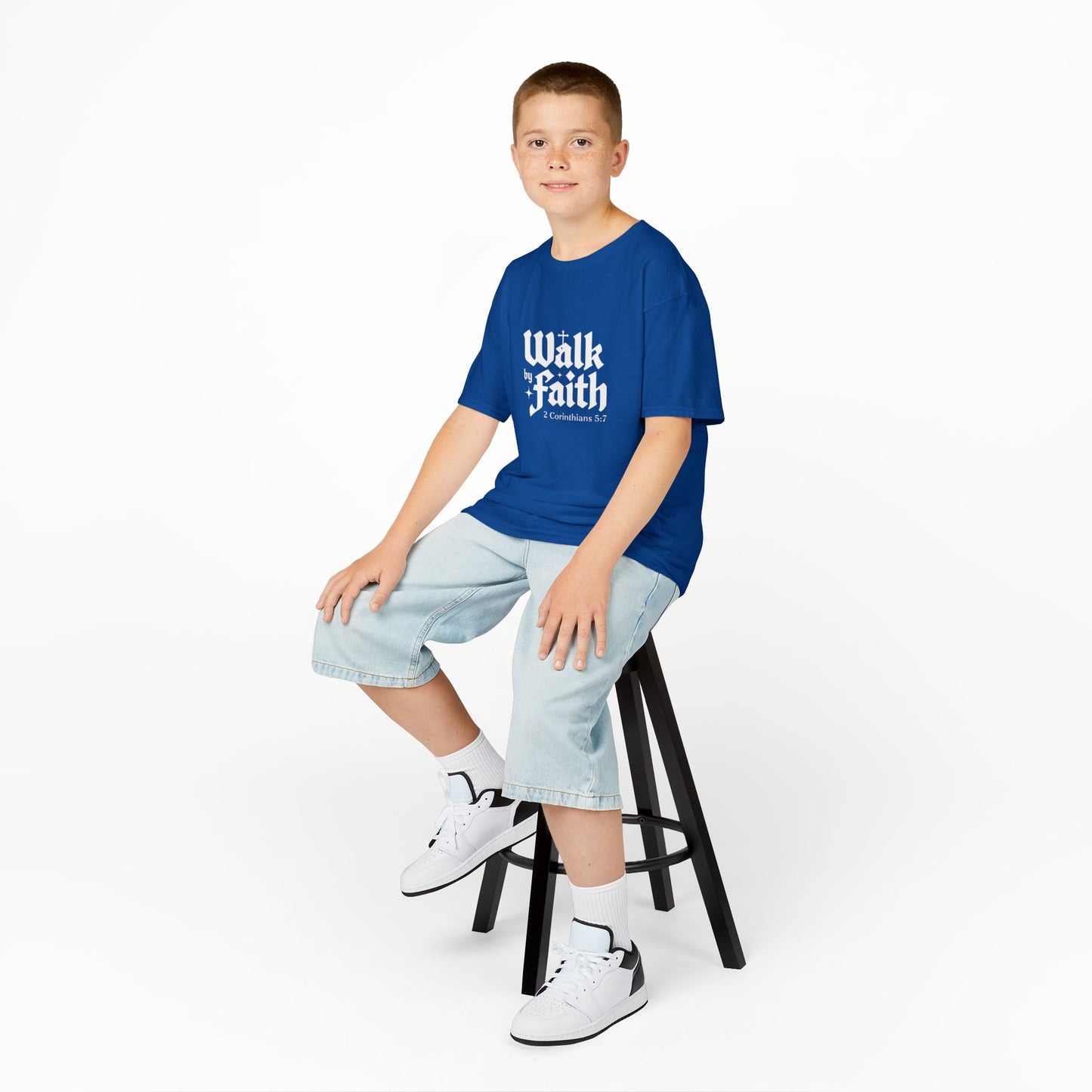 Kids Faith-Inspired Tee, Inspirational Kids Shirt, Religious T-Shirt for Kids, Christian Youth Apparel, Biblical Quote Tee
