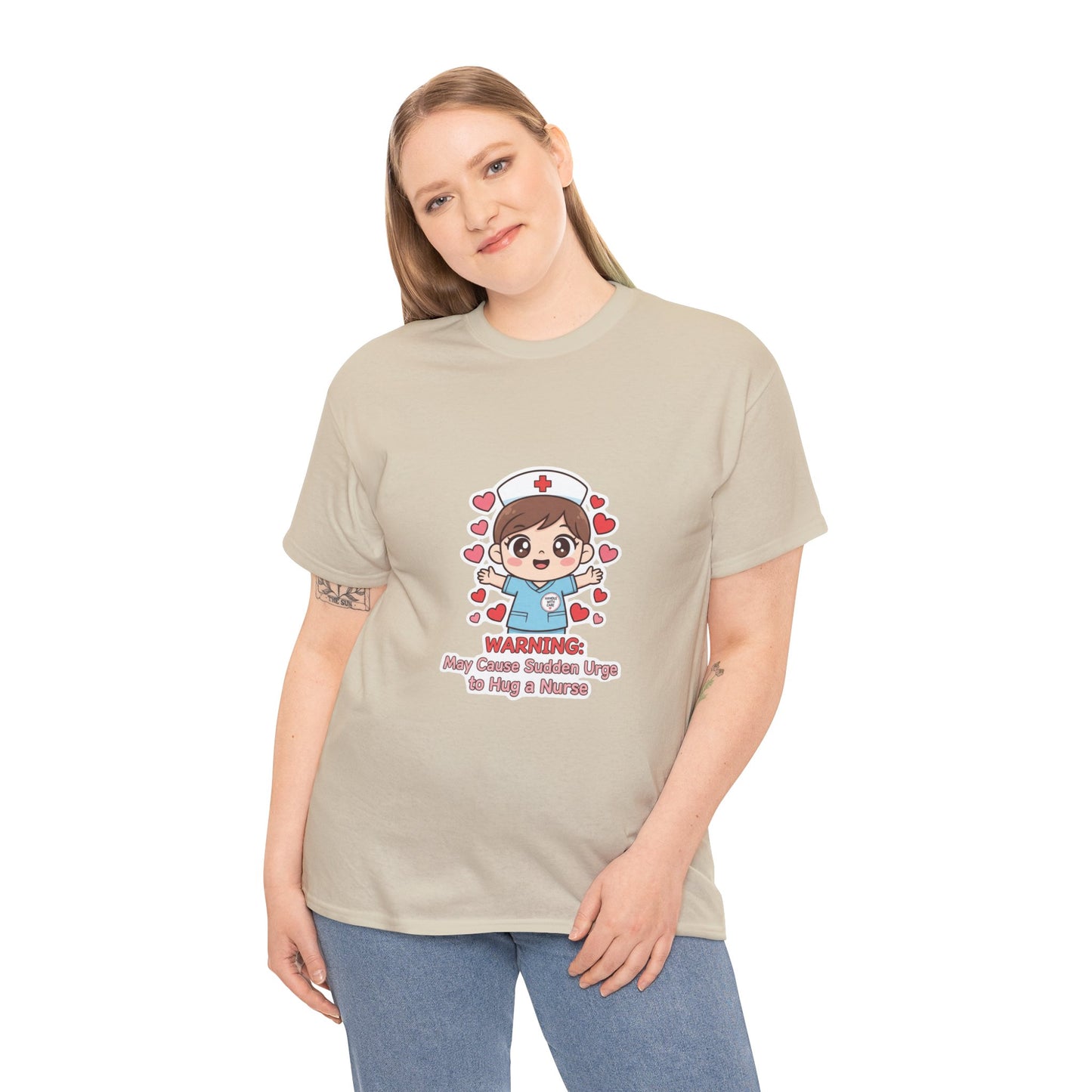 Nurse Humor Tee, Unisex Heavy Cotton Tee for Healthcare Workers, Cute Nurse Shirt, Gift for Nurses, Funny Medical Apparel, Casual T-Shirt