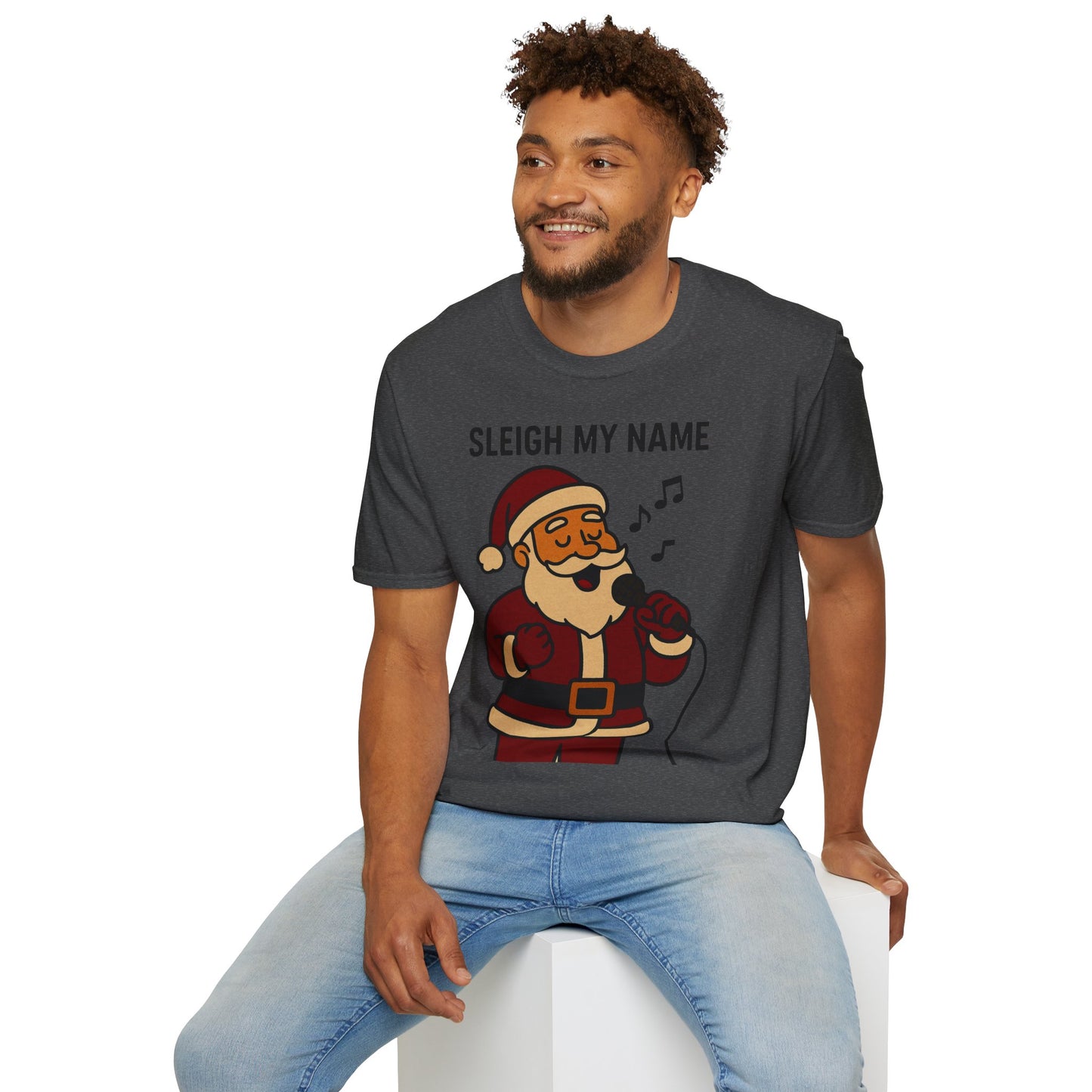 Santa Sleigh My Name Unisex T-Shirt
