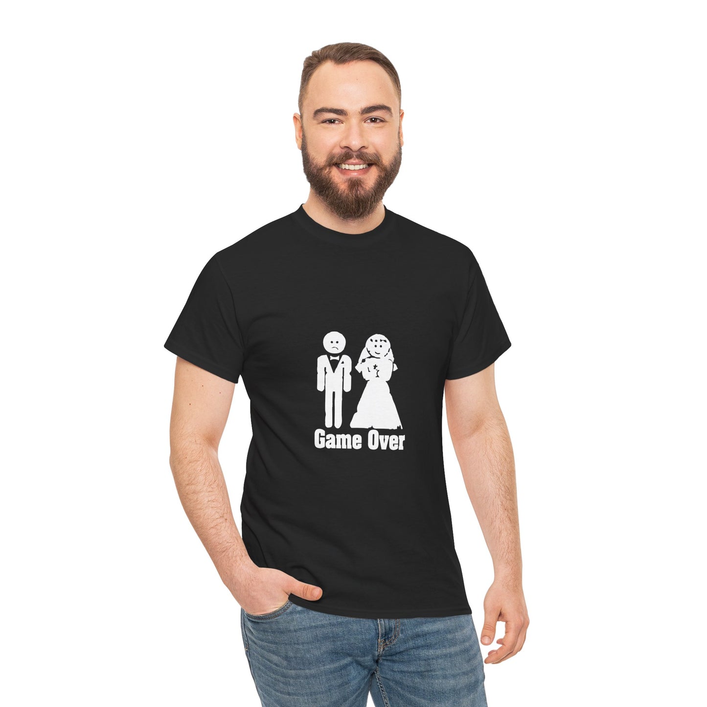 Game Over Wedding T-Shirt | Funny Bride & Groom Tee | Perfect for Couples, Engagement Party, Wedding Gifts, Anniversary