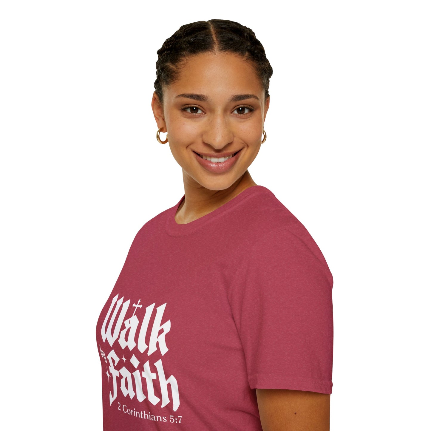 Faith-Inspired Unisex T-Shirt | Walk by Faith, Inspirational Tee, Christian Clothing, Gift for Believers, Casual Faith Wear